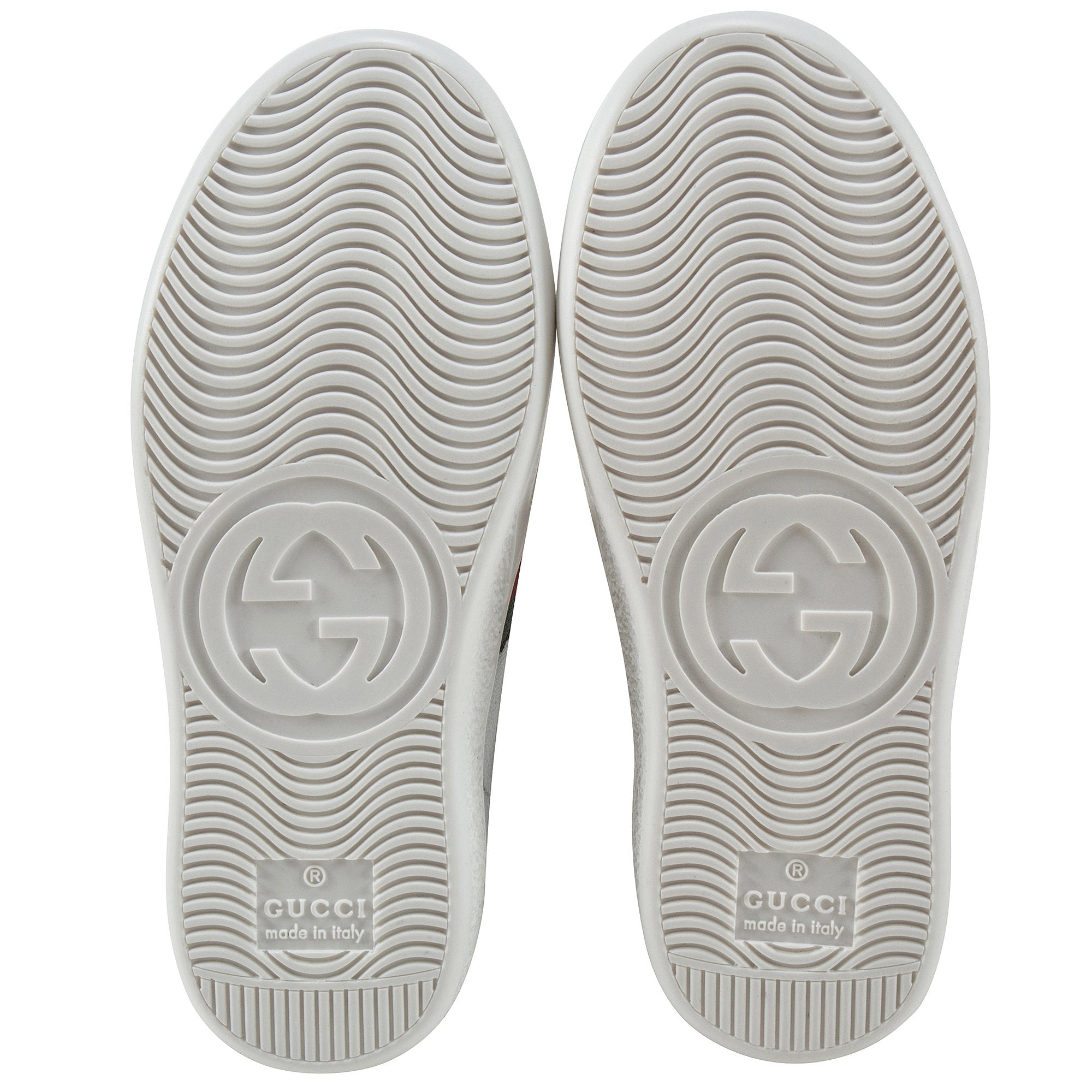 Girls & Boys White Leather Trainers