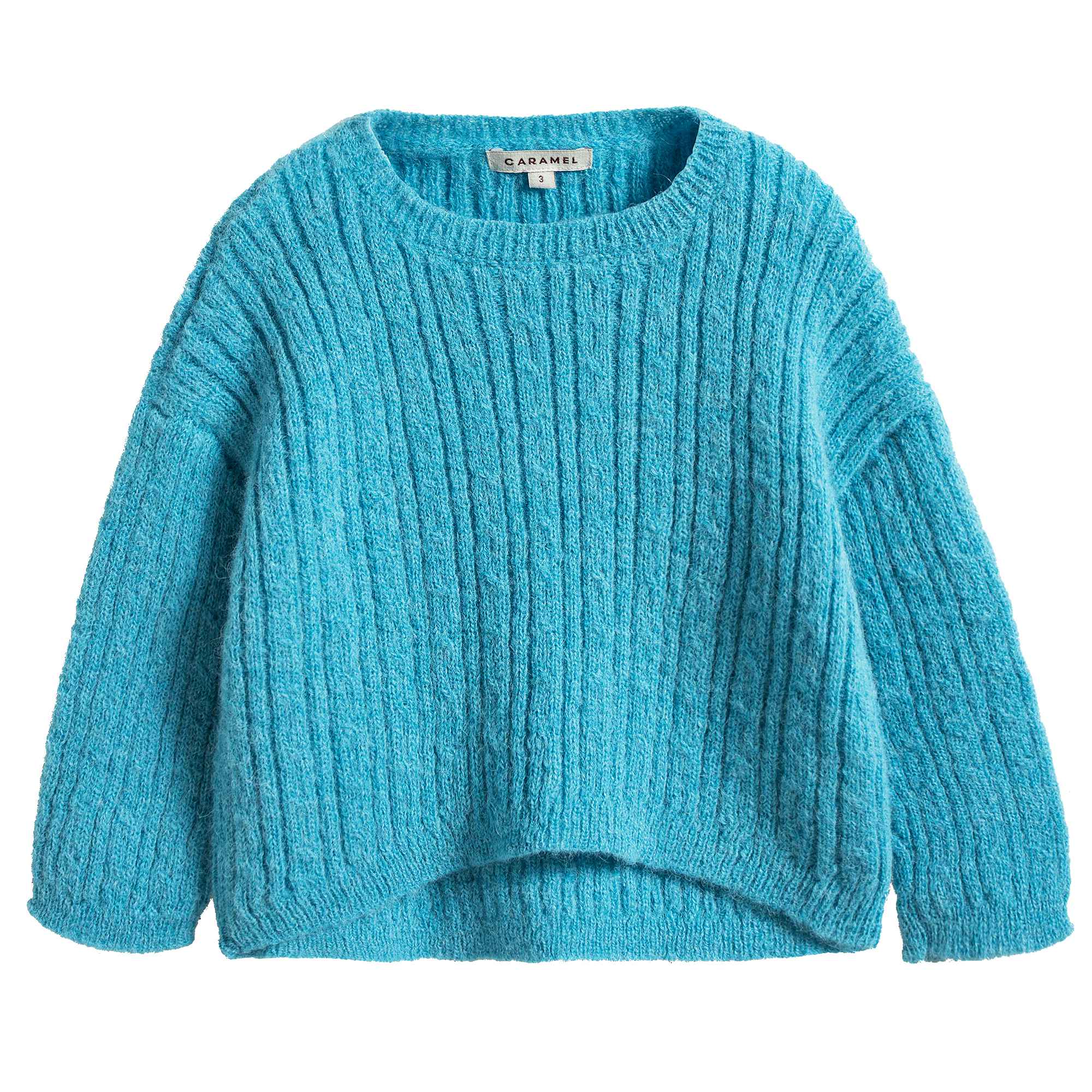Girls Blue Knitted Sweater