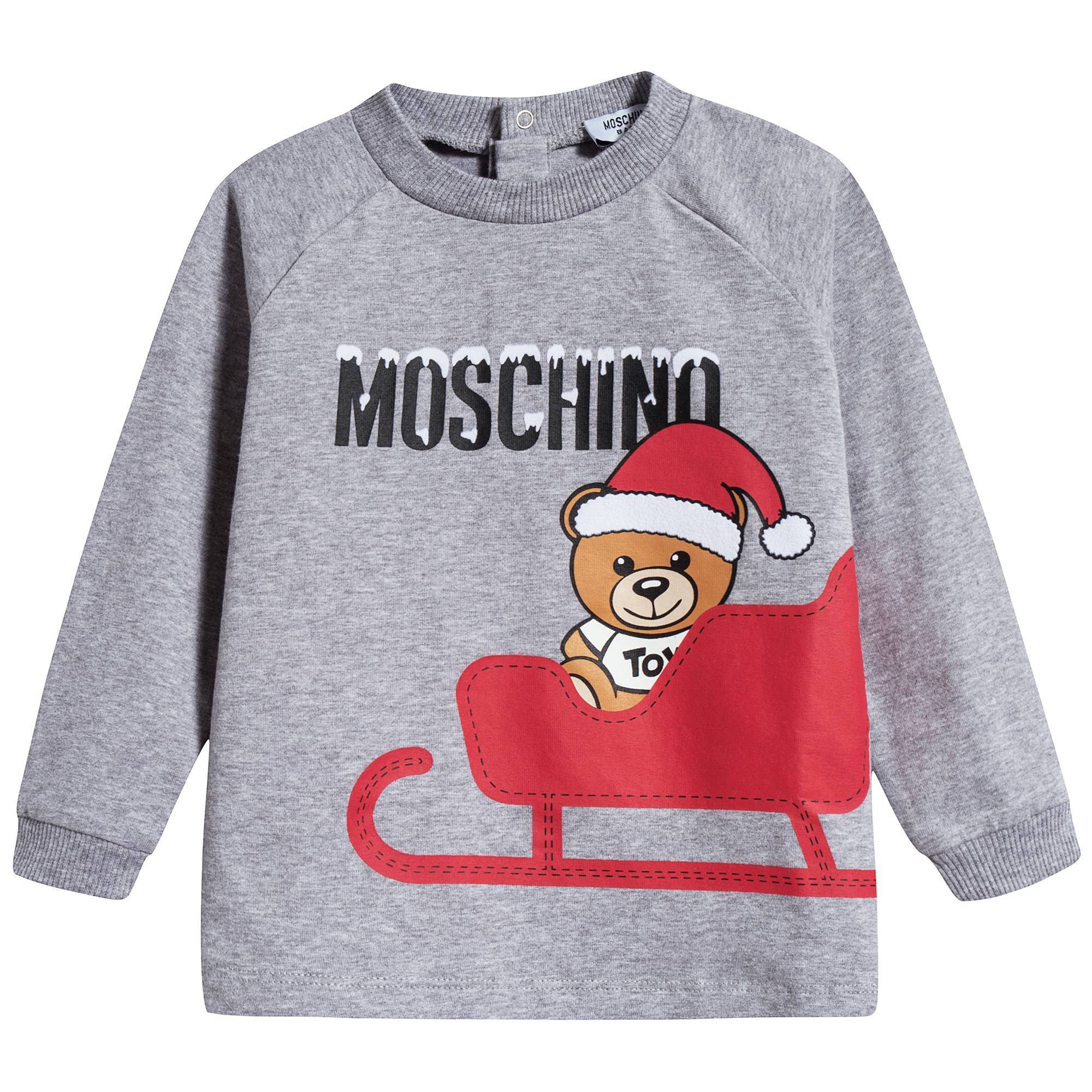 Baby Melange Grey Cotton Sweatshirt