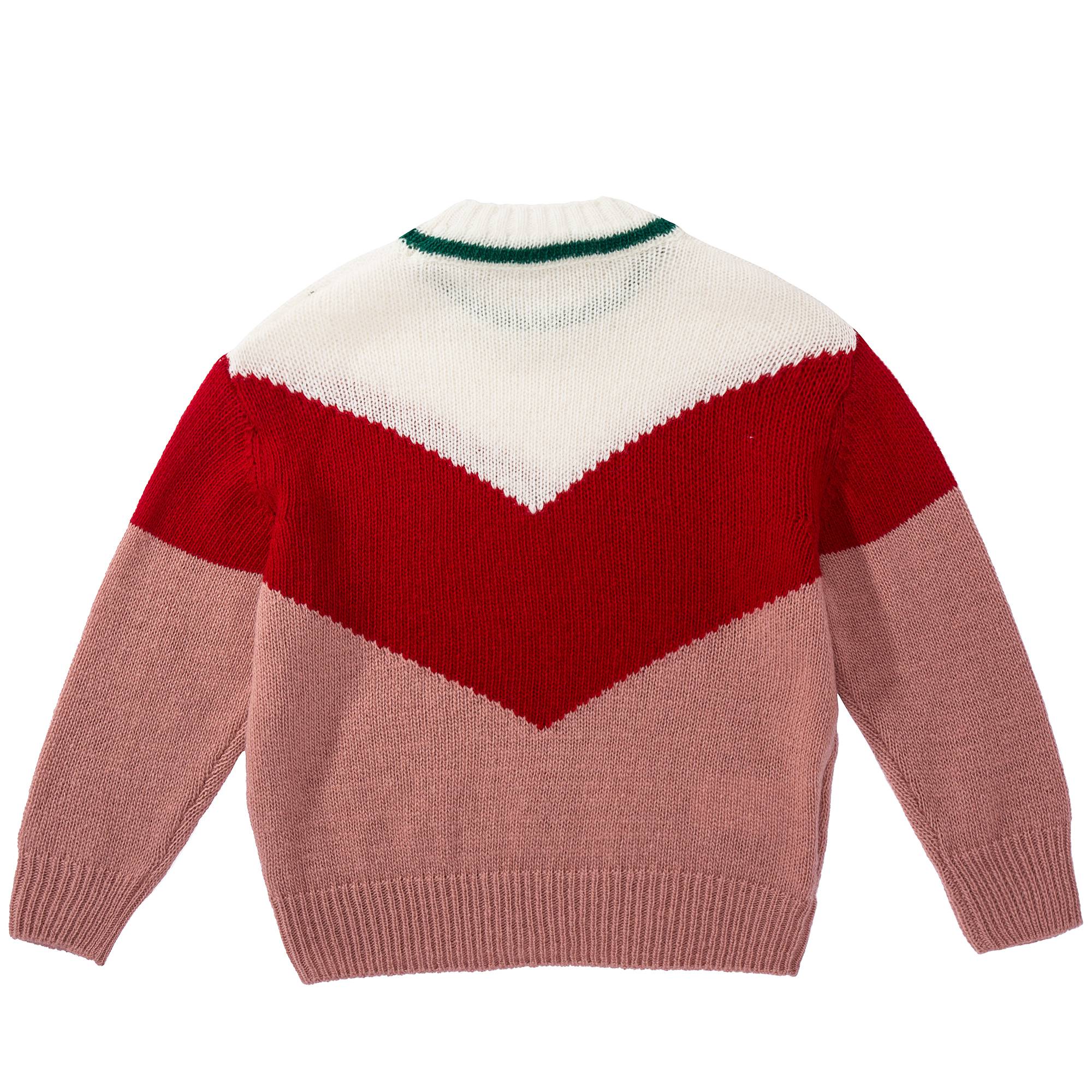 Girls Rose Pink Wool Sweater