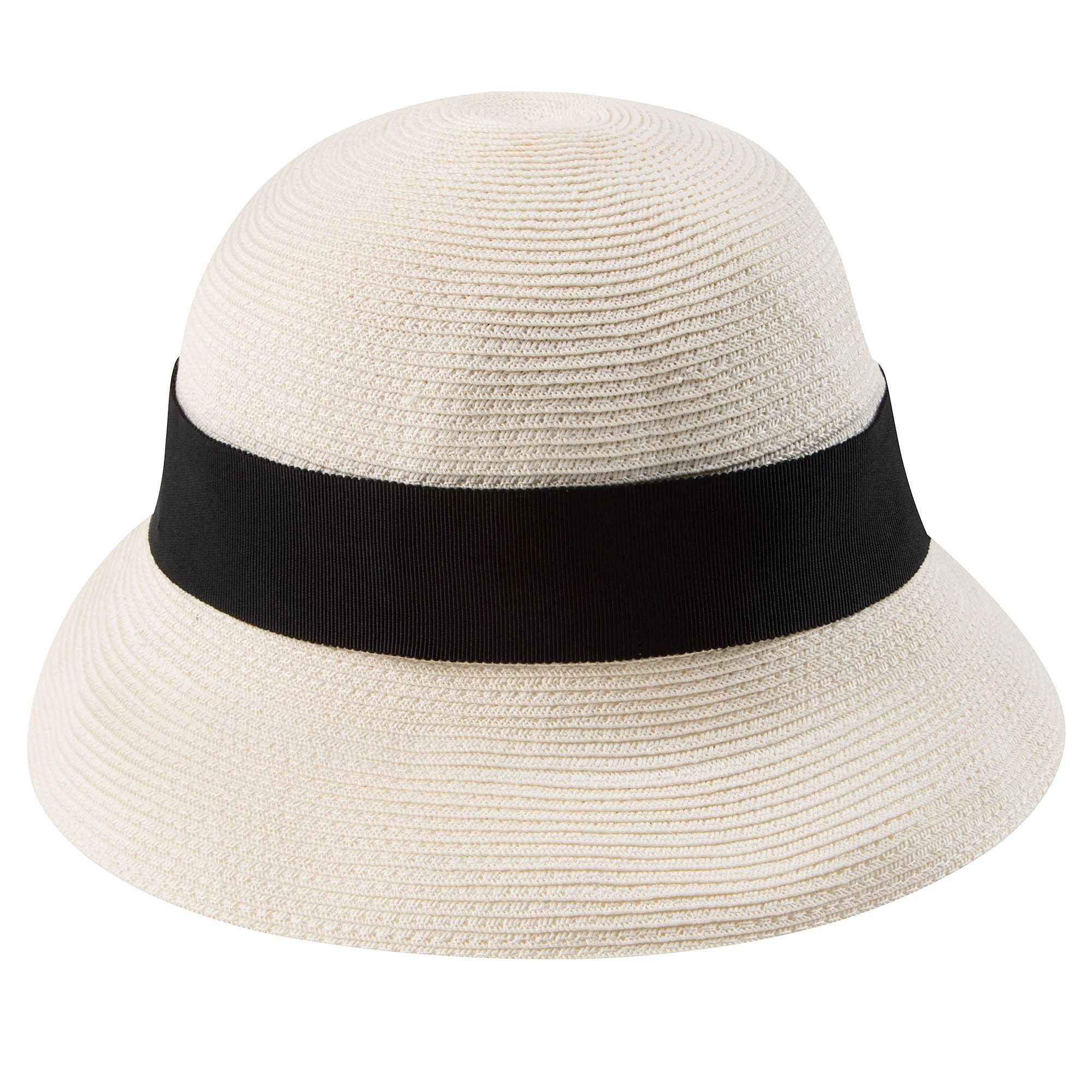 Girls White Woven Hat