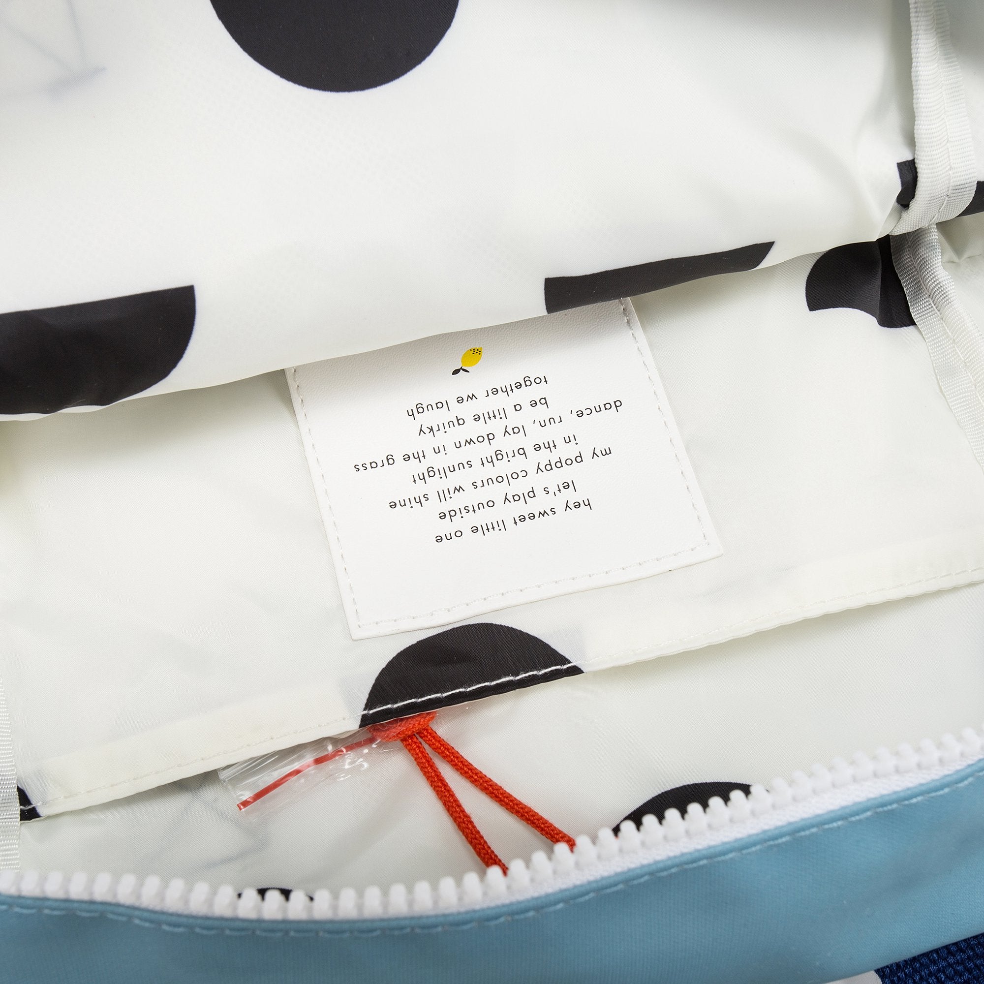 Girls Denim Blue Backpack Envelope Large