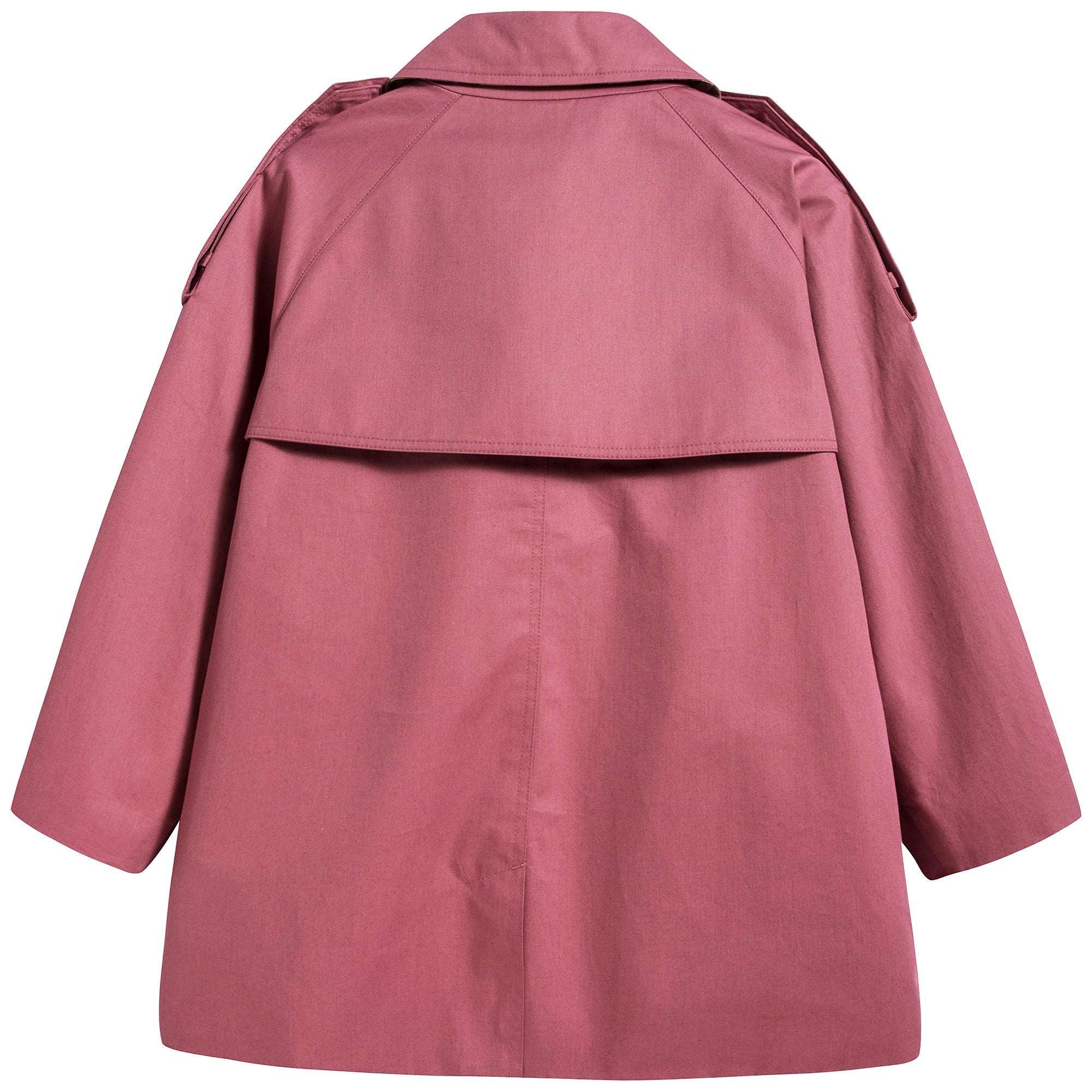 Girls Rose Pink Cotton Coat