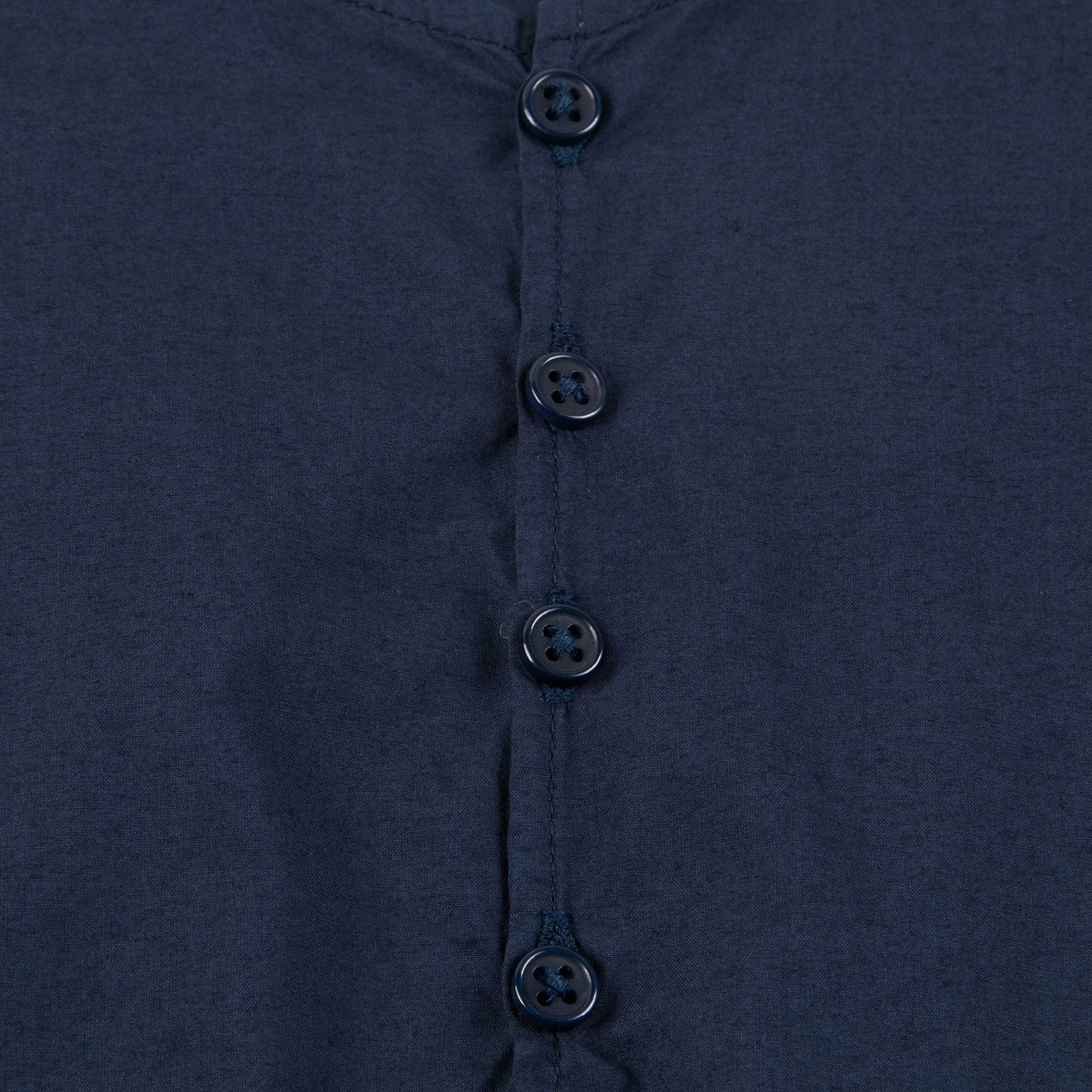 Baby Boys Navy Blue Cotton Woven T-shirt