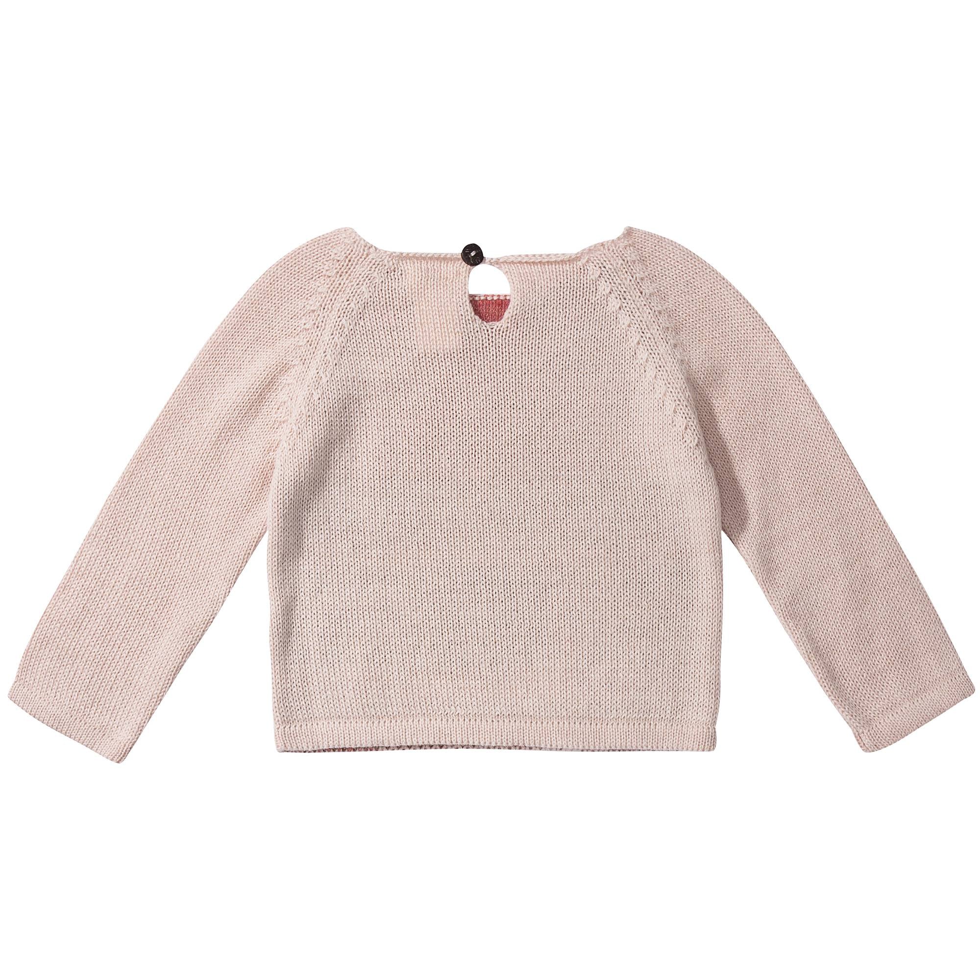 Baby Light Pink Alpaga Wool Poodle Sweater