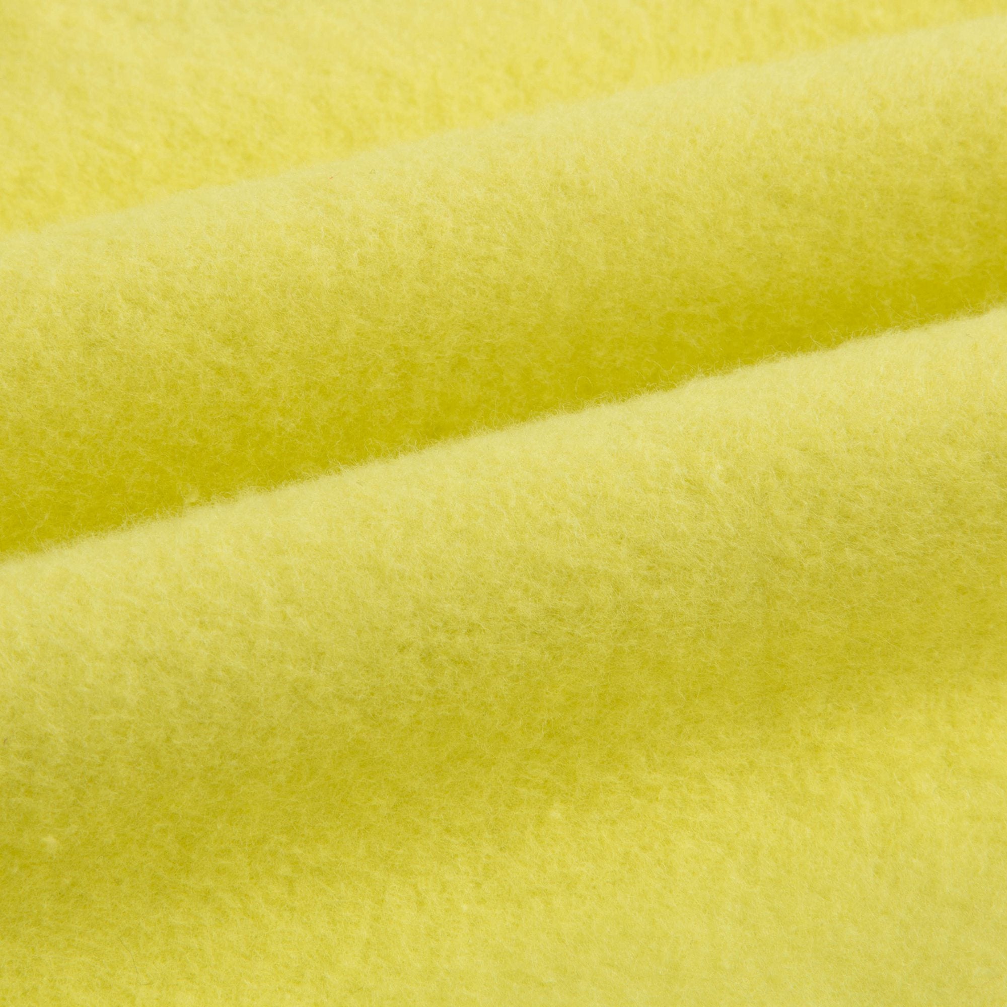 Girls Fluo Yellow Logo Cotton Sweatshirt