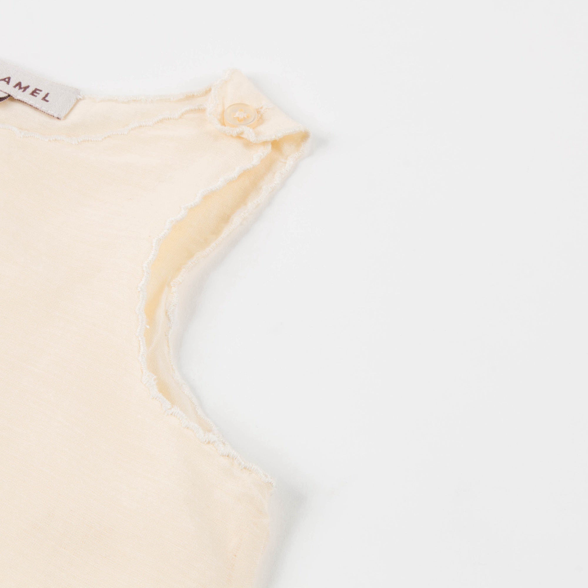 Baby Girls Pale Yellow Cotton Woven Top