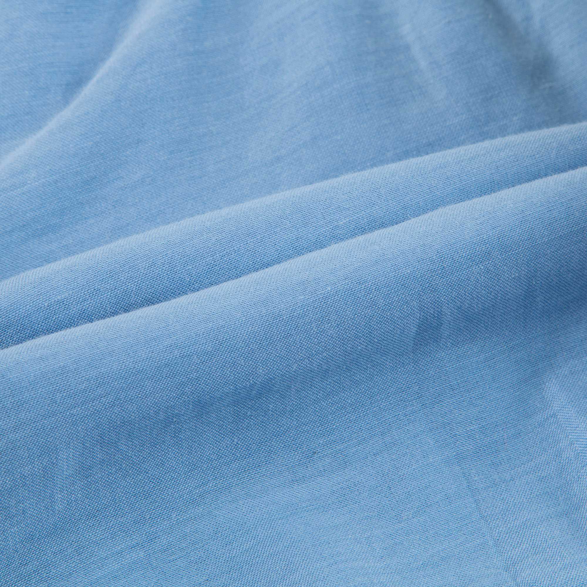 Baby Azure Blue Cotton Woven Blouse