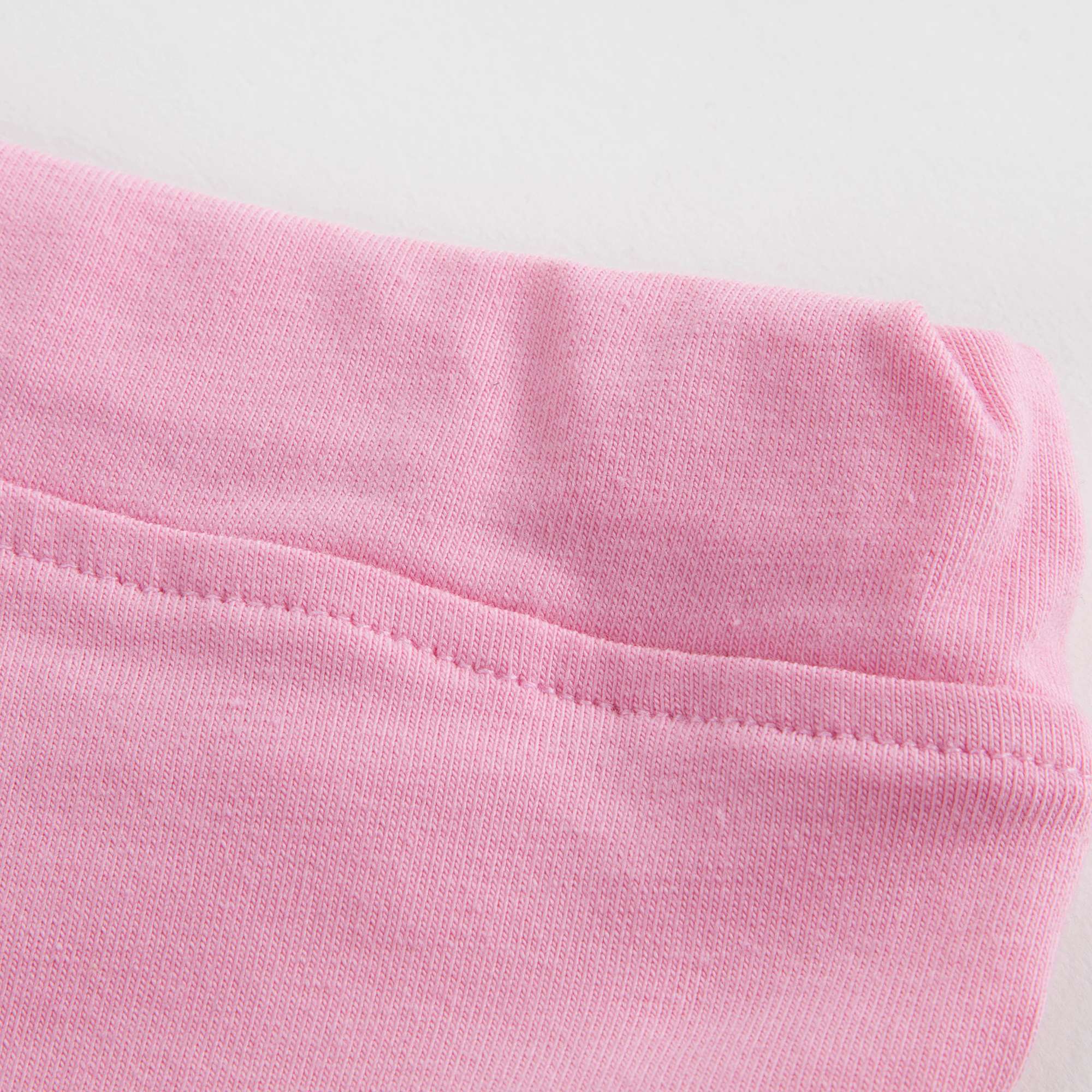 Girls Pink Logo Cotton Leggings