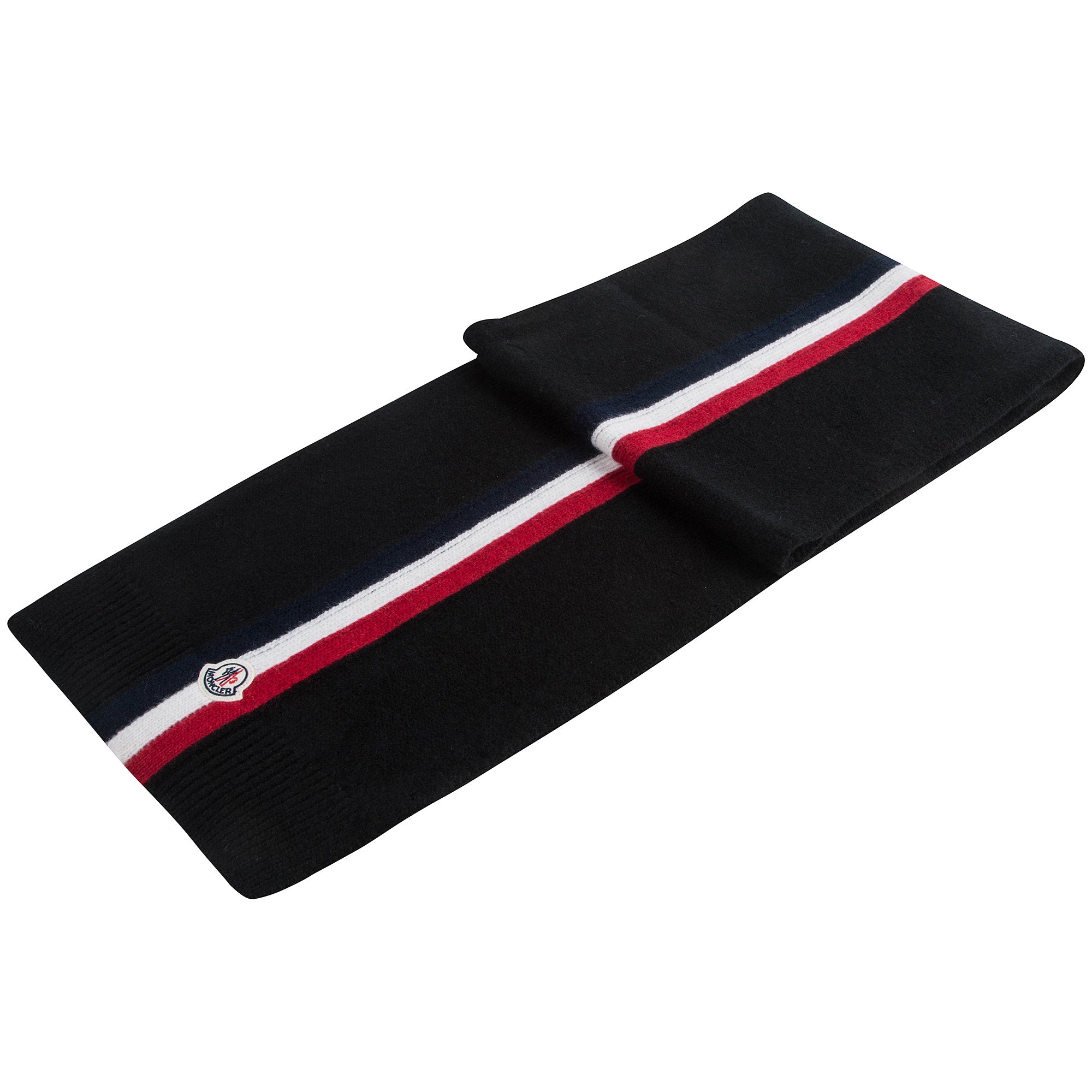 Boys Black "SCIARPA" Virgin Wool Scarf