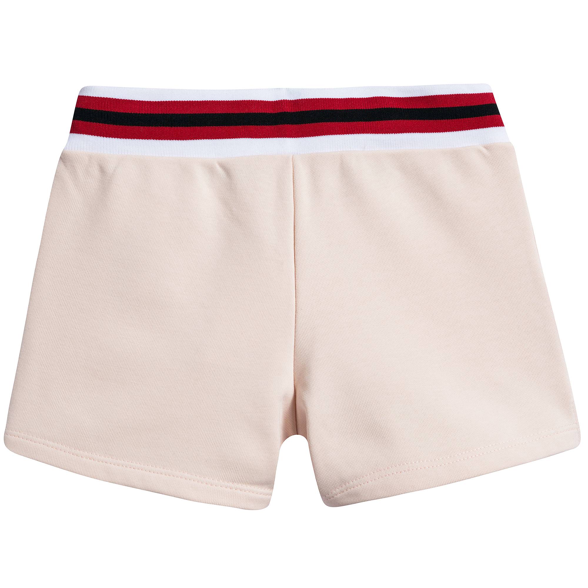 Girls Rose Petale Cotton Shorts