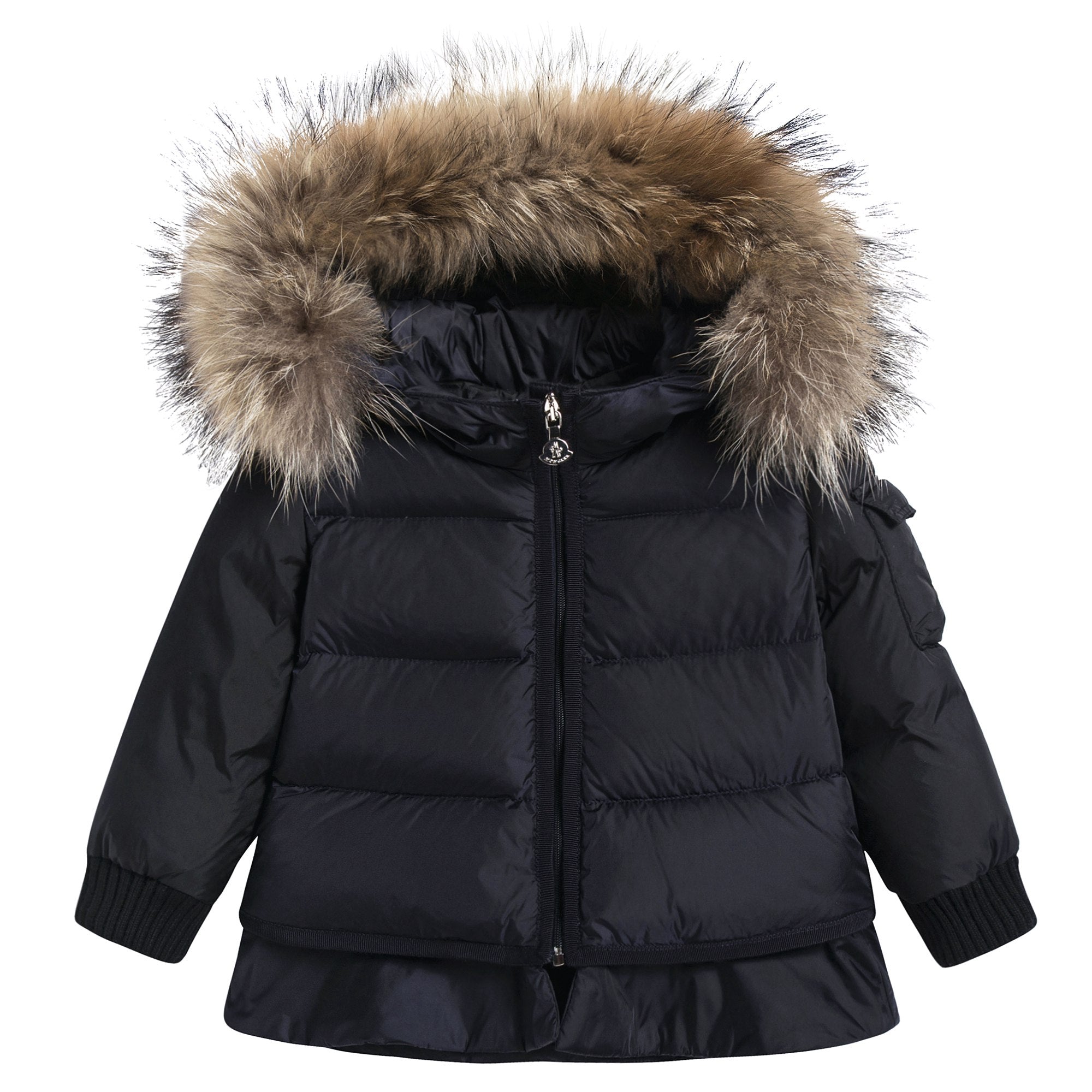 Baby Girls Navy Blue "Passant Giubbotto" Coat