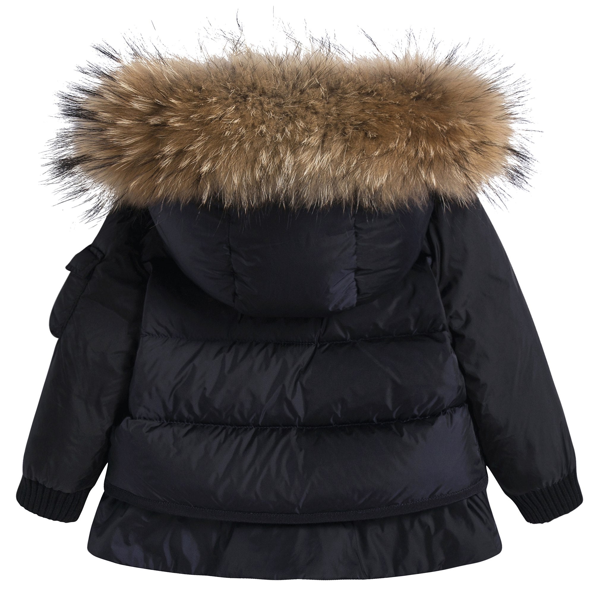 Baby Girls Navy Blue "Passant Giubbotto" Coat