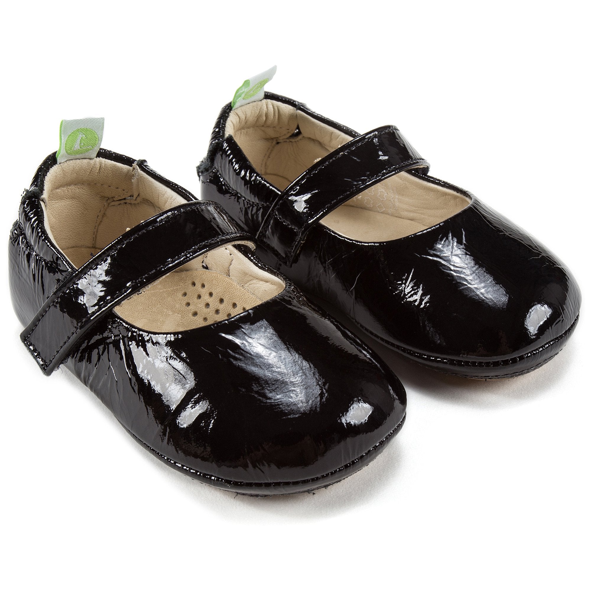 Baby Girls Patent Black Leather Shoes