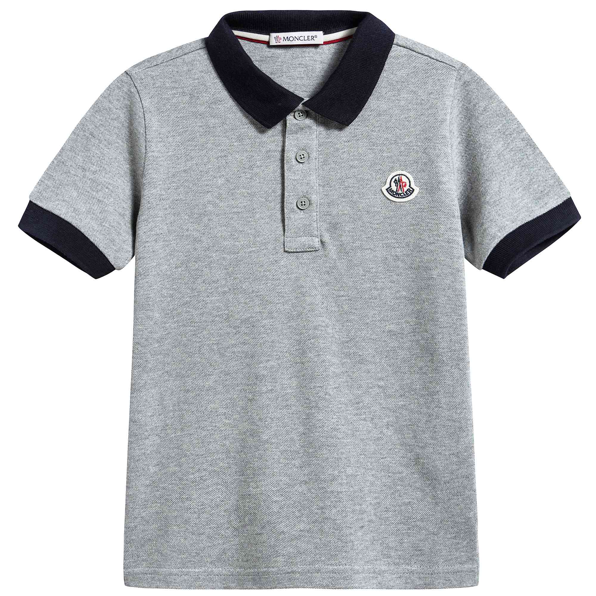 Boys Grey "Maglia Polo Manica Corat" T-shirt