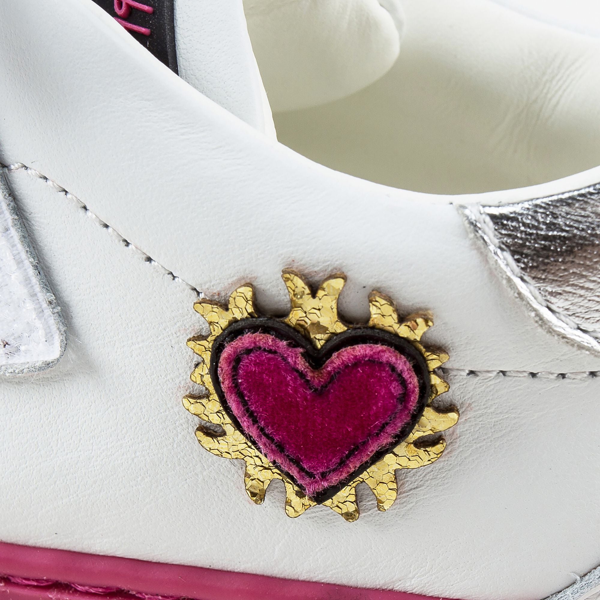 Baby Girls White Leather "Love" Shoes