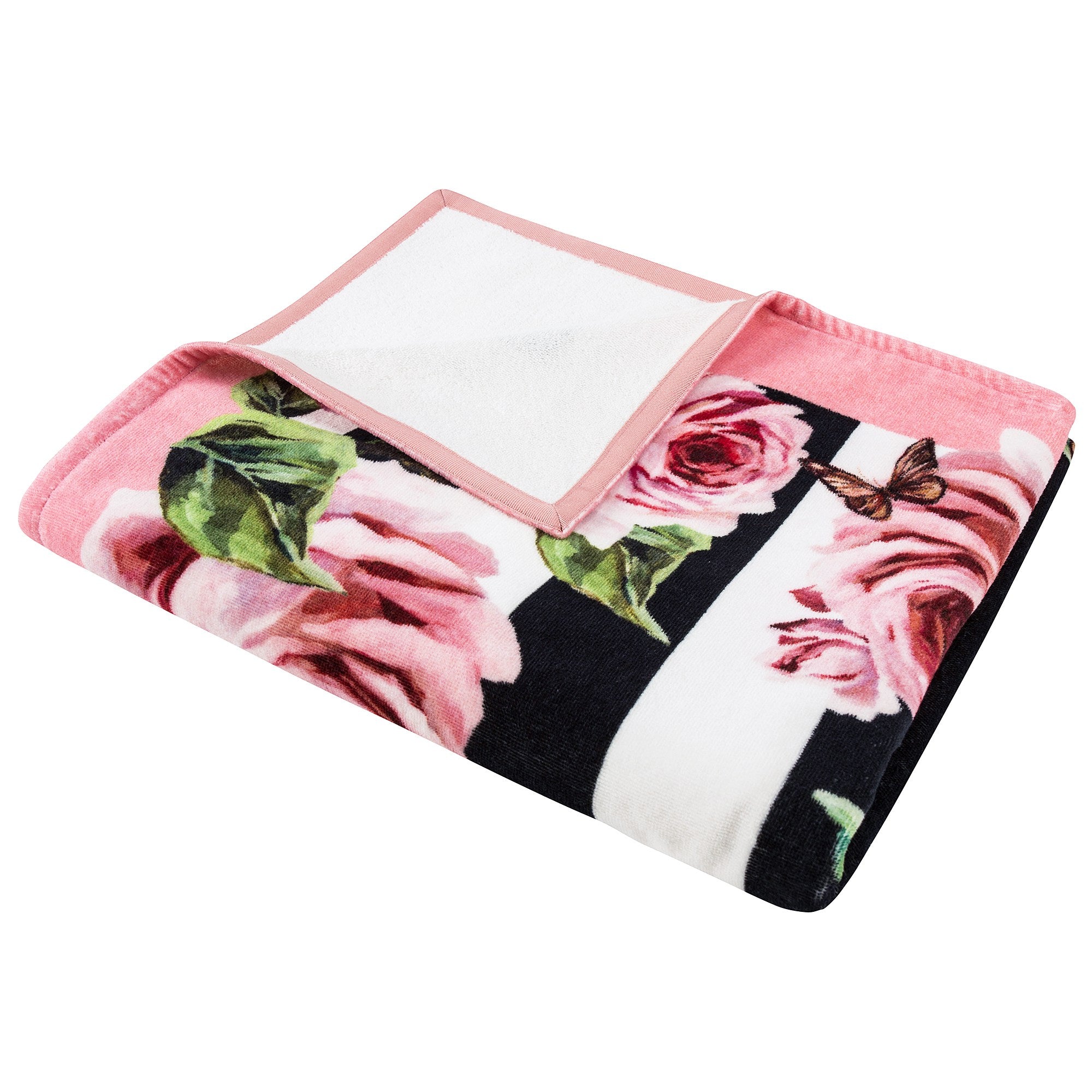 Girls Pink Flower Cotton Kerchief