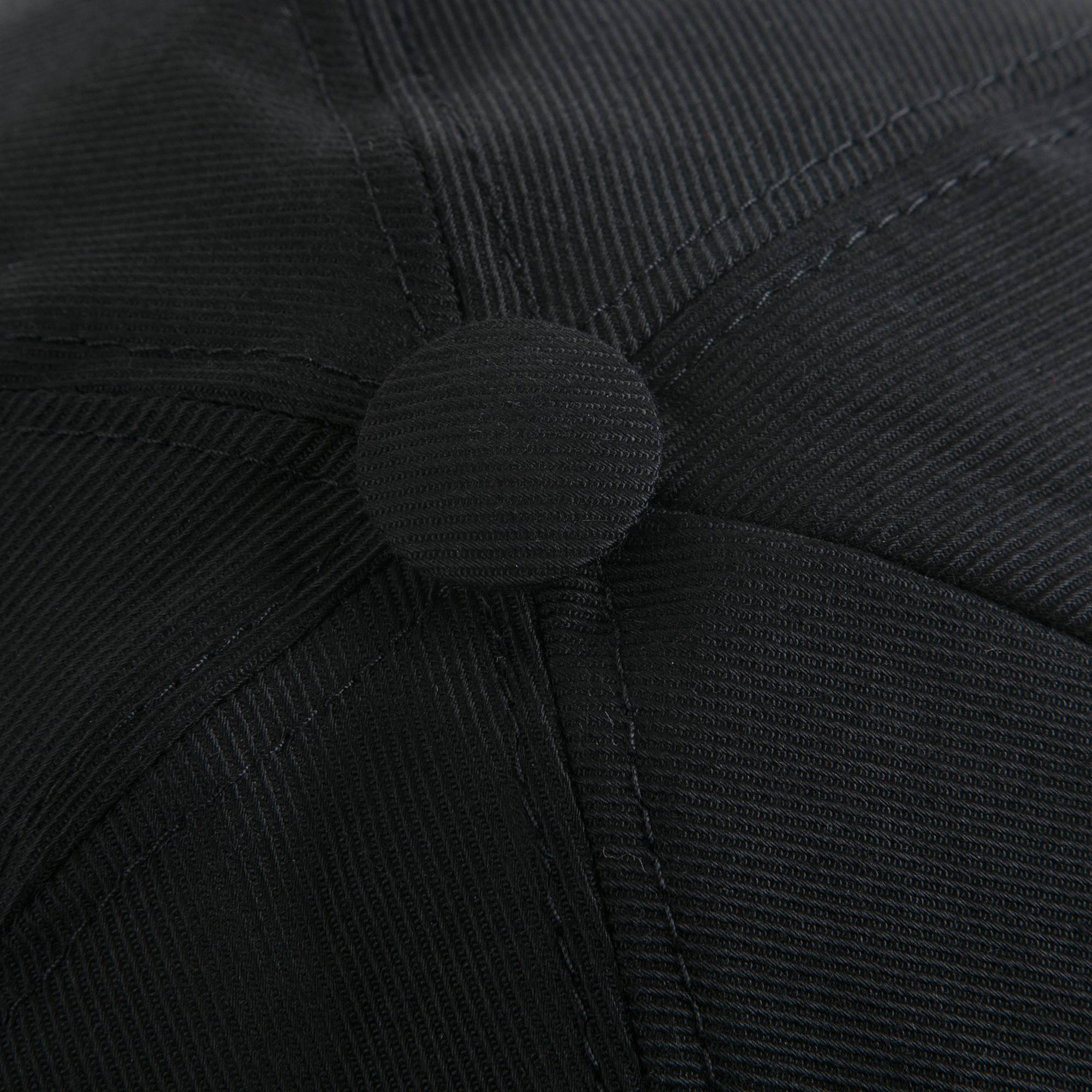 Boys & Girls Black Logo Printed Cotton Cap