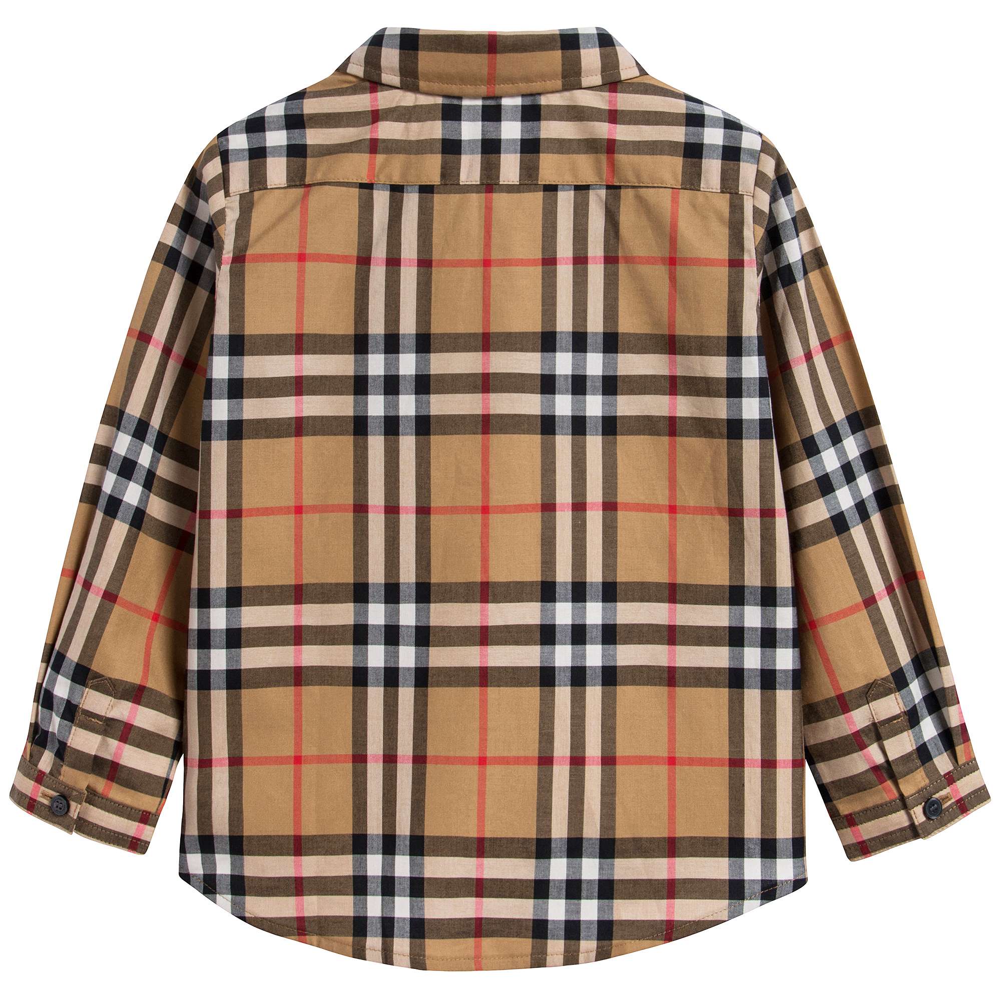 Baby Boys Yellow Check Cotton Shirt