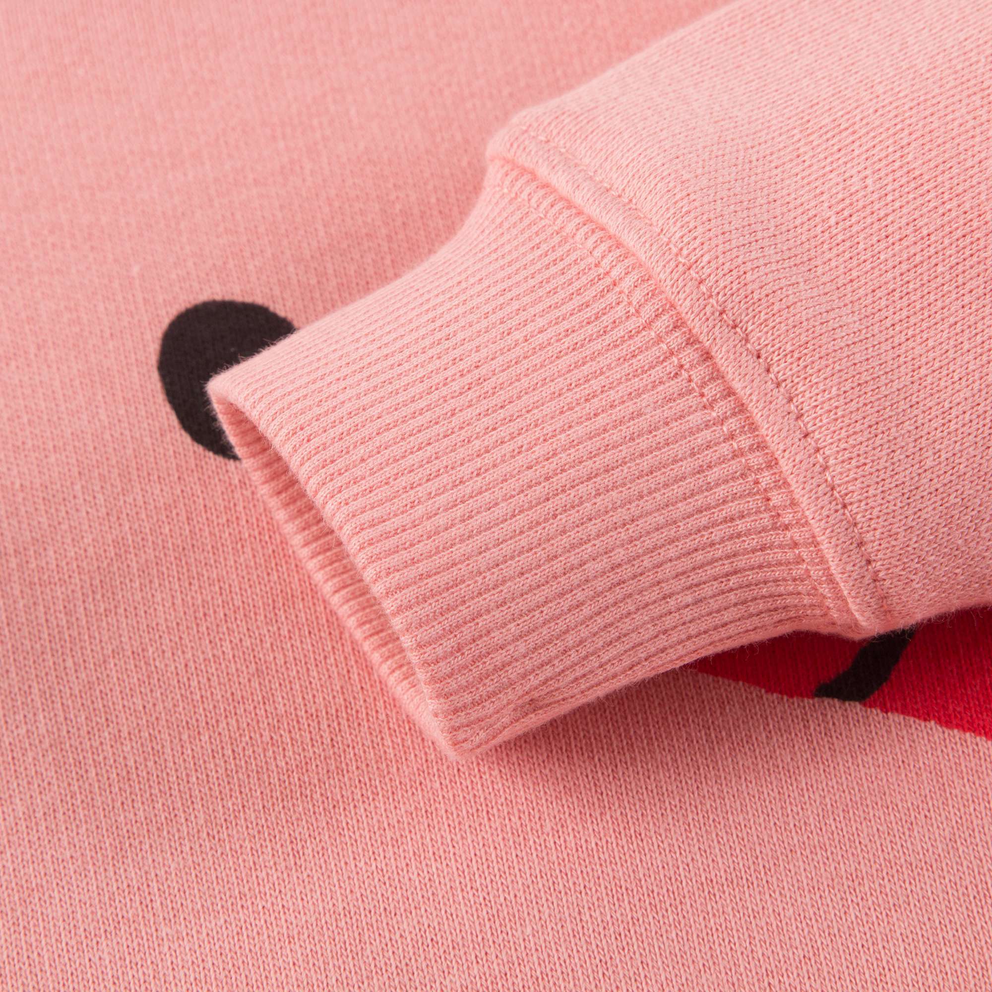 Girls Pink Organic Cotton "Dog鈥?Sweatshirt