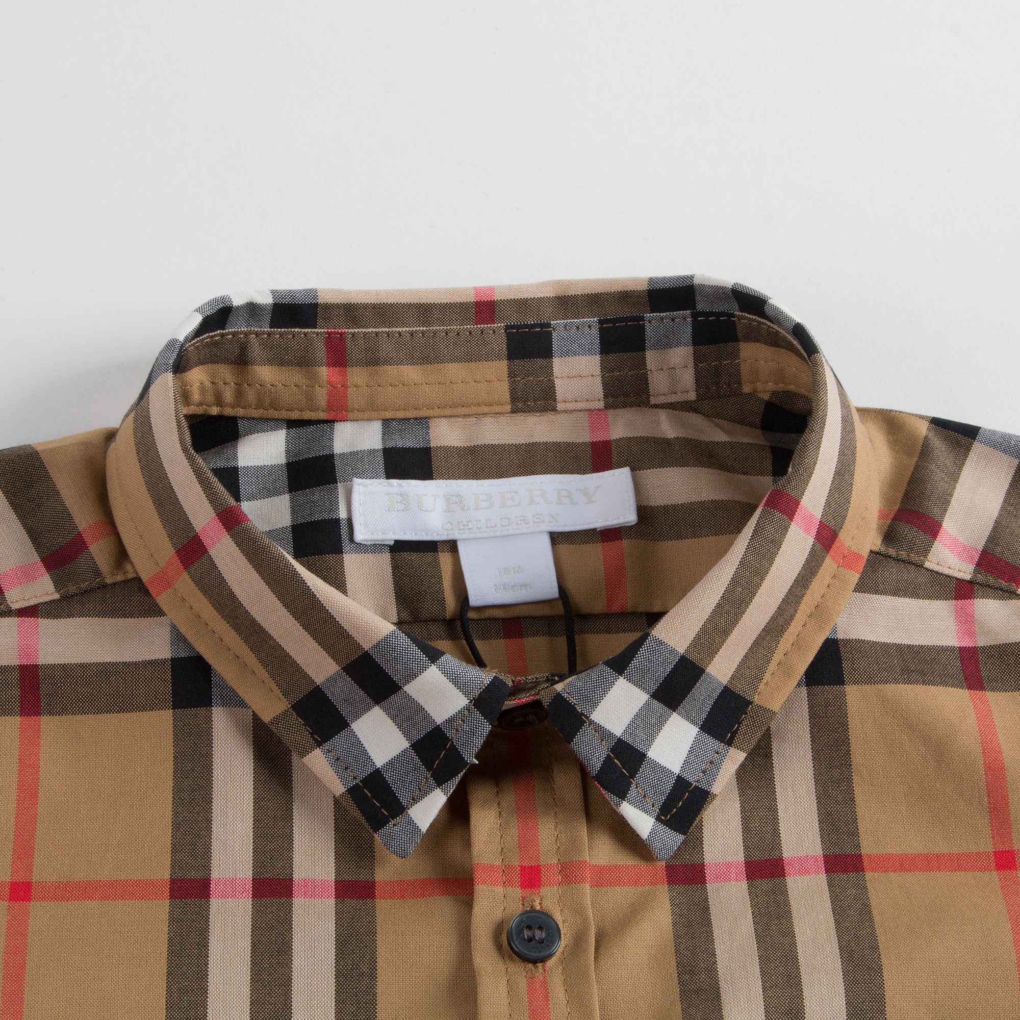 Baby Boys Yellow Check Cotton Shirt