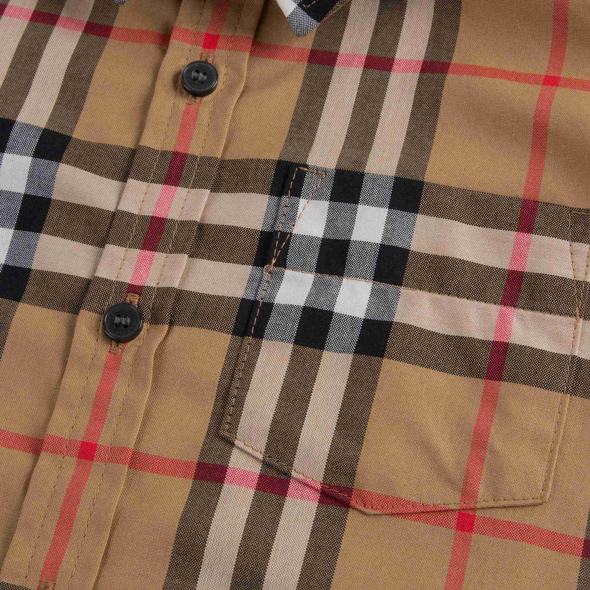 Baby Boys Yellow Check Cotton Shirt