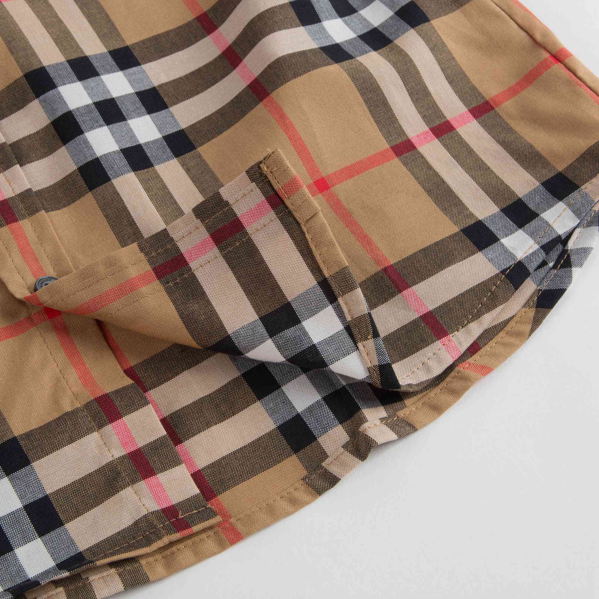 Baby Boys Yellow Check Cotton Shirt