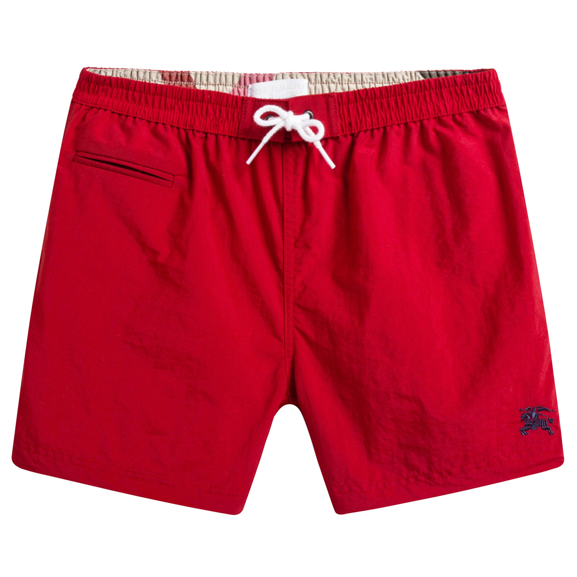 Baby Boys Red Turquoise Swim Shorts