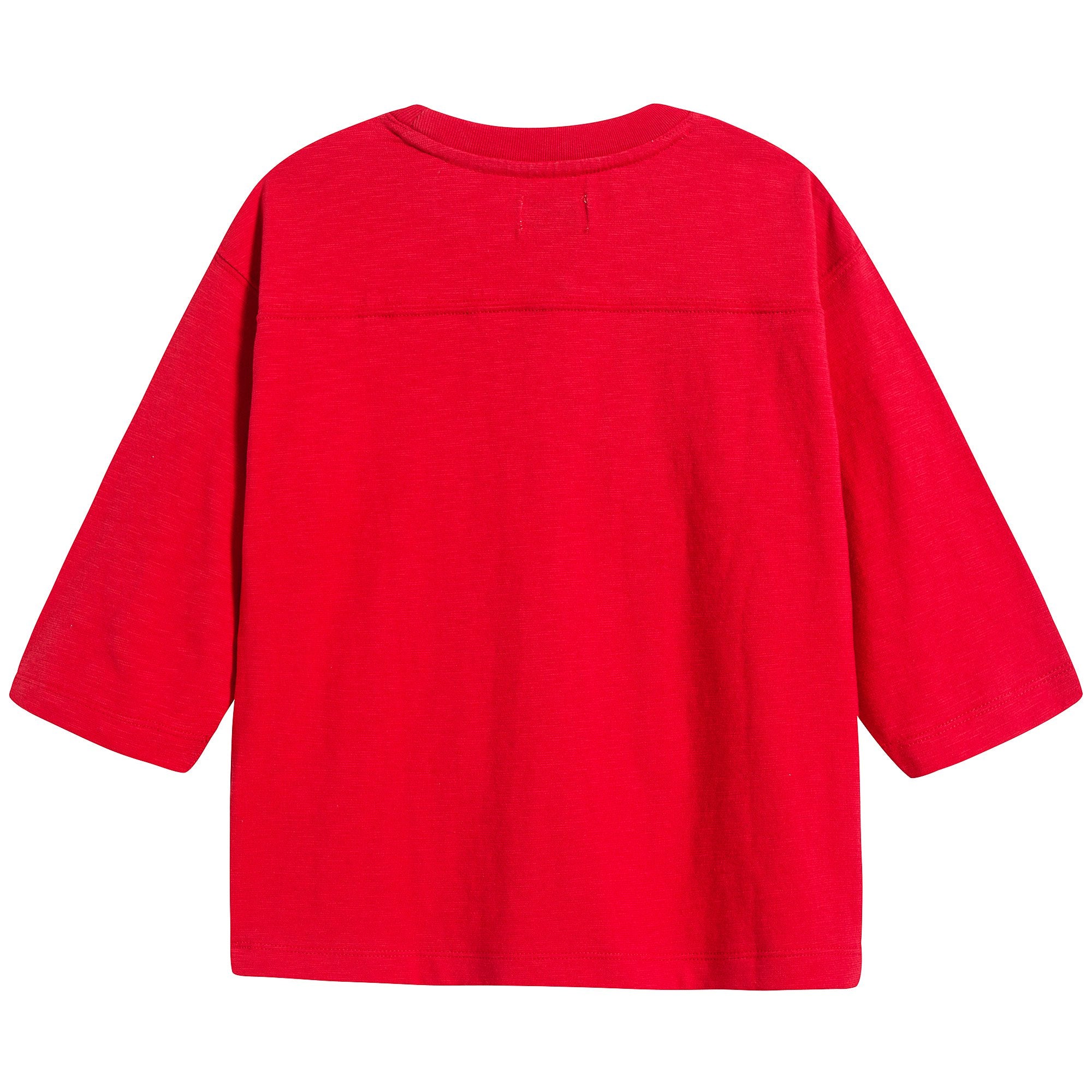 Girls Red Cotton T-shirt