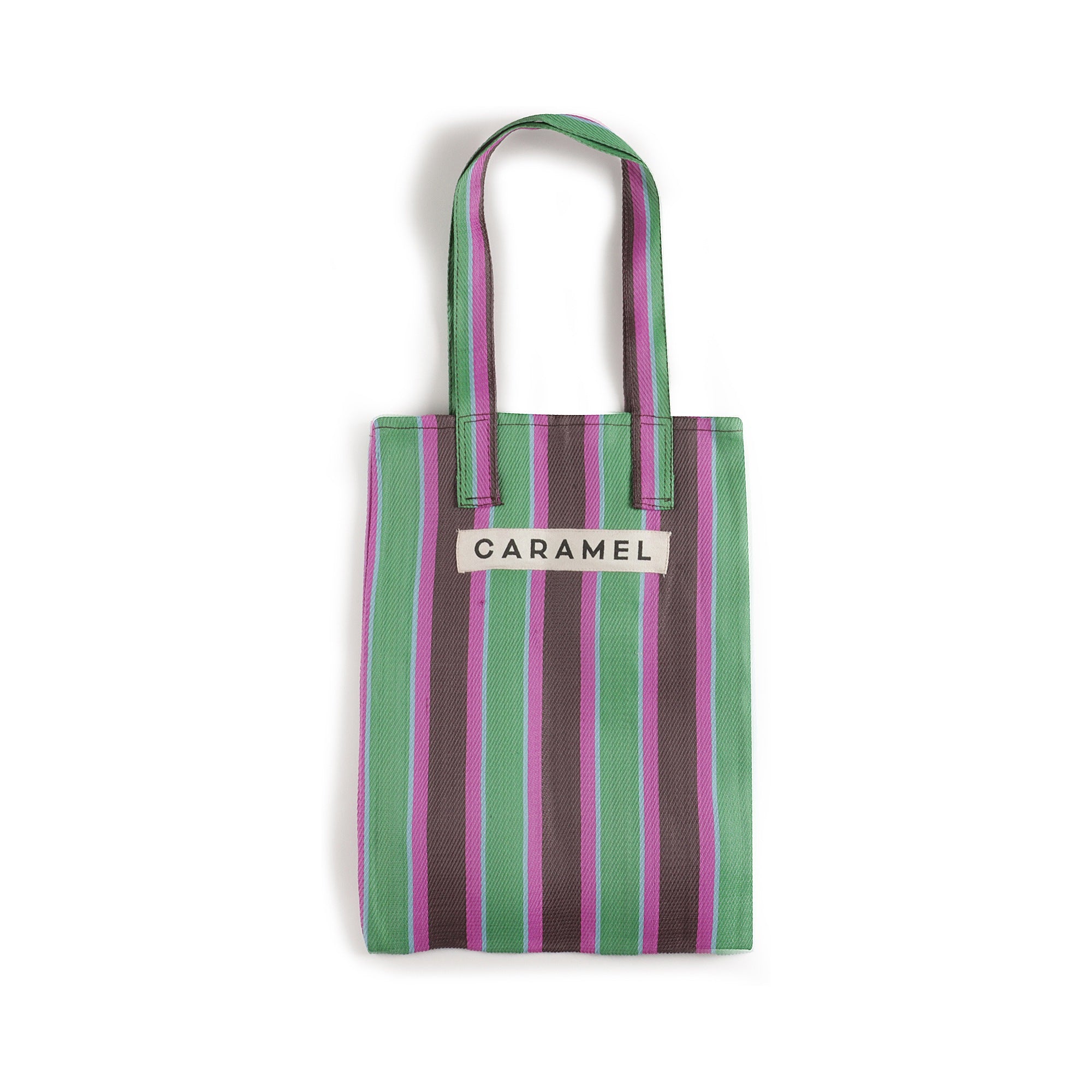 绿色条纹Logo手提袋(39x31cm)