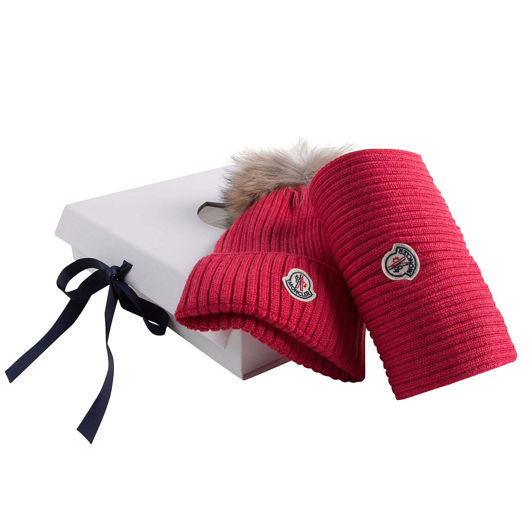 Boys & Girls Pink Plush Trims Knitted Hat & Scarf Sets - CÉMAROSE | Children's Fashion Store - 3