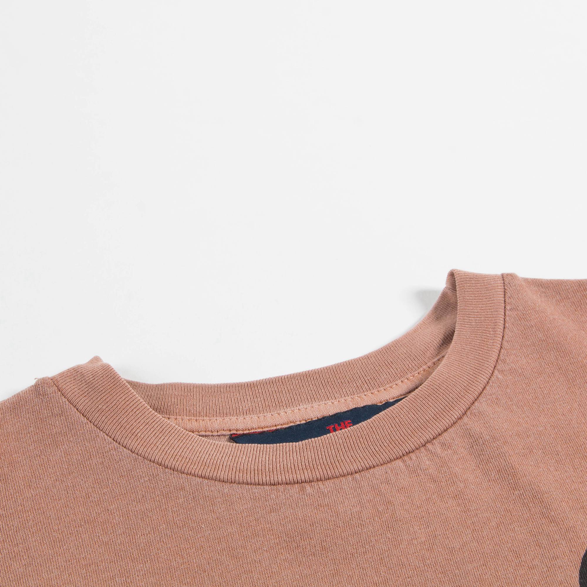 Girls Brown Bird Cotton T-shirt