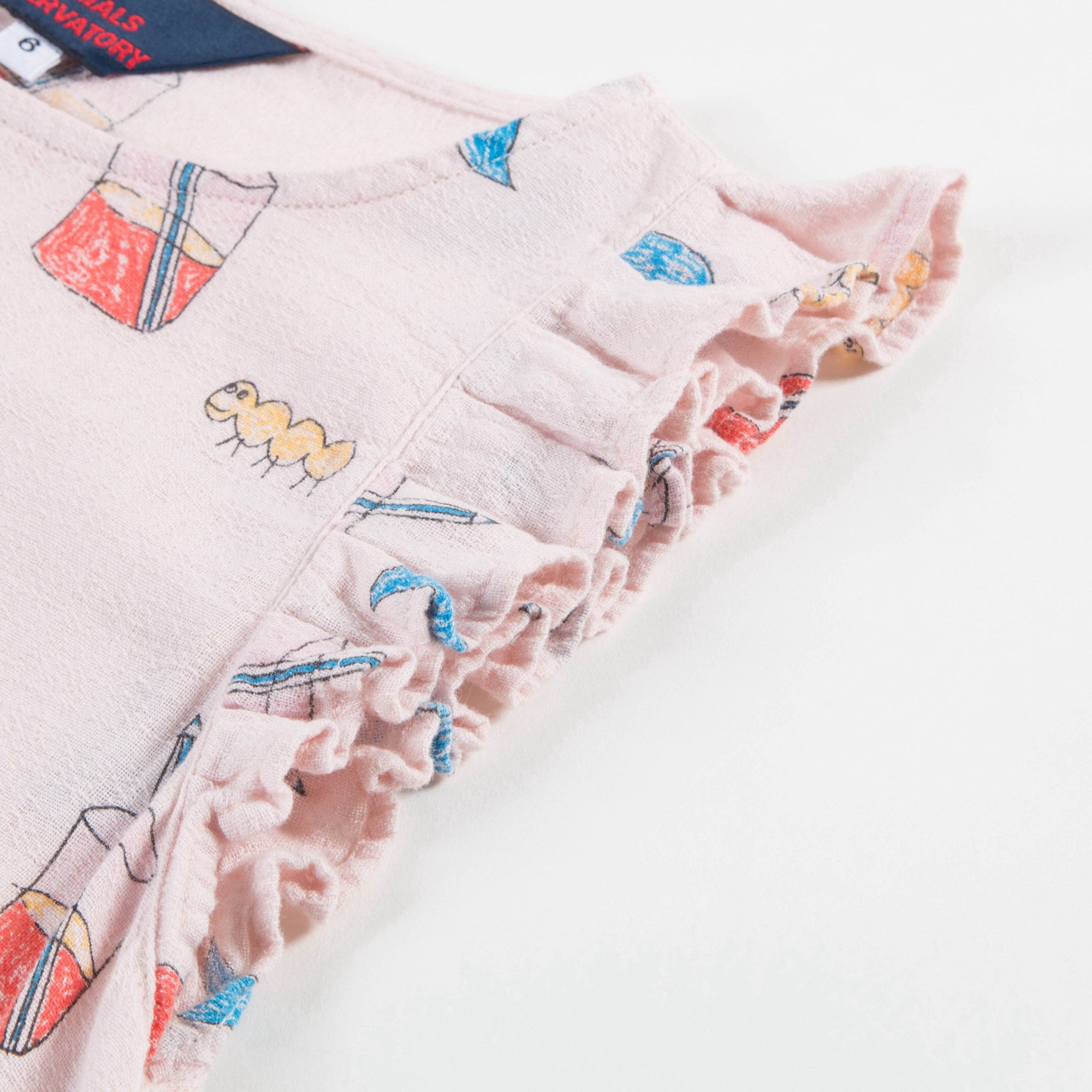 Girls Quartz Glasses Cotton Dress