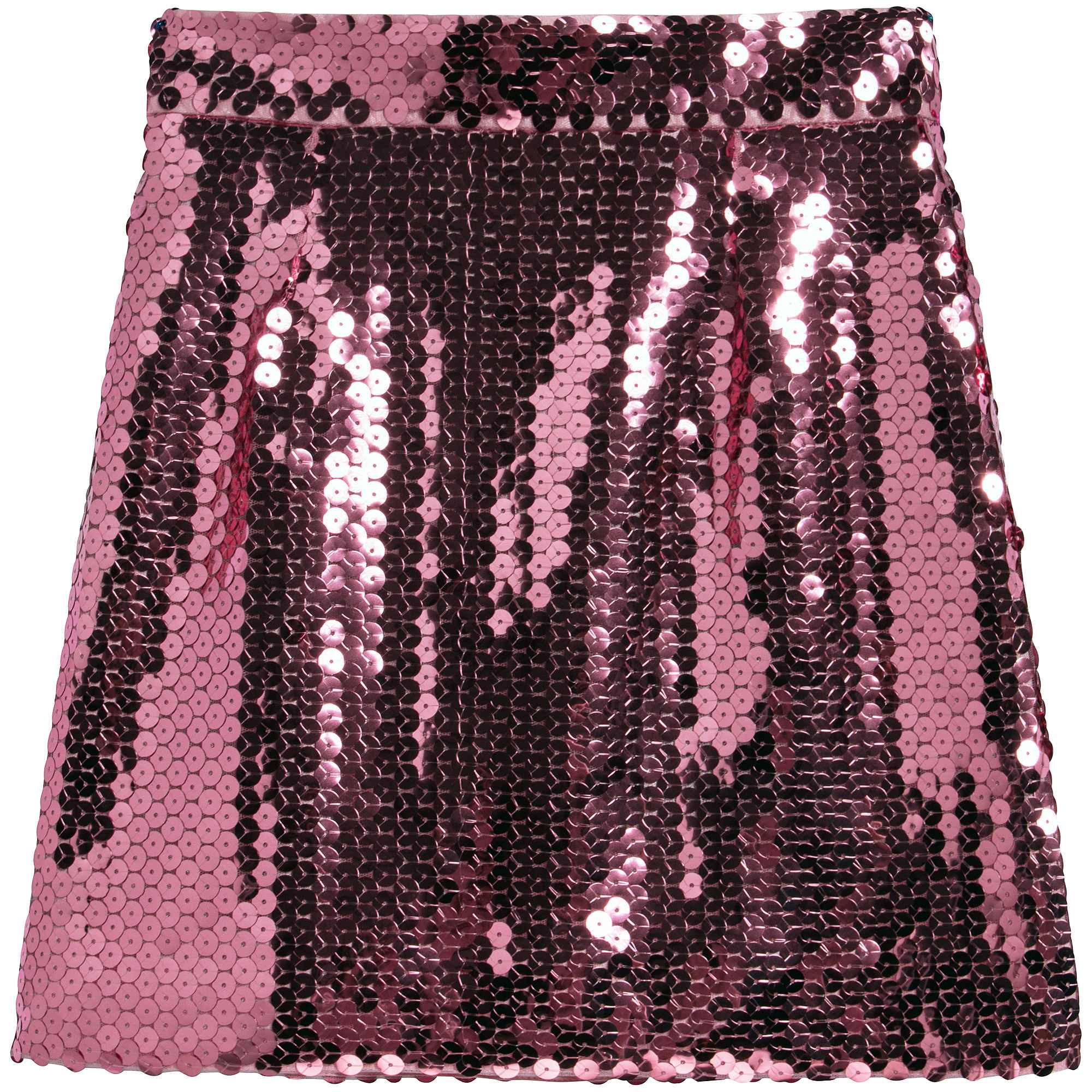 Girls Pink Sequins Skirt