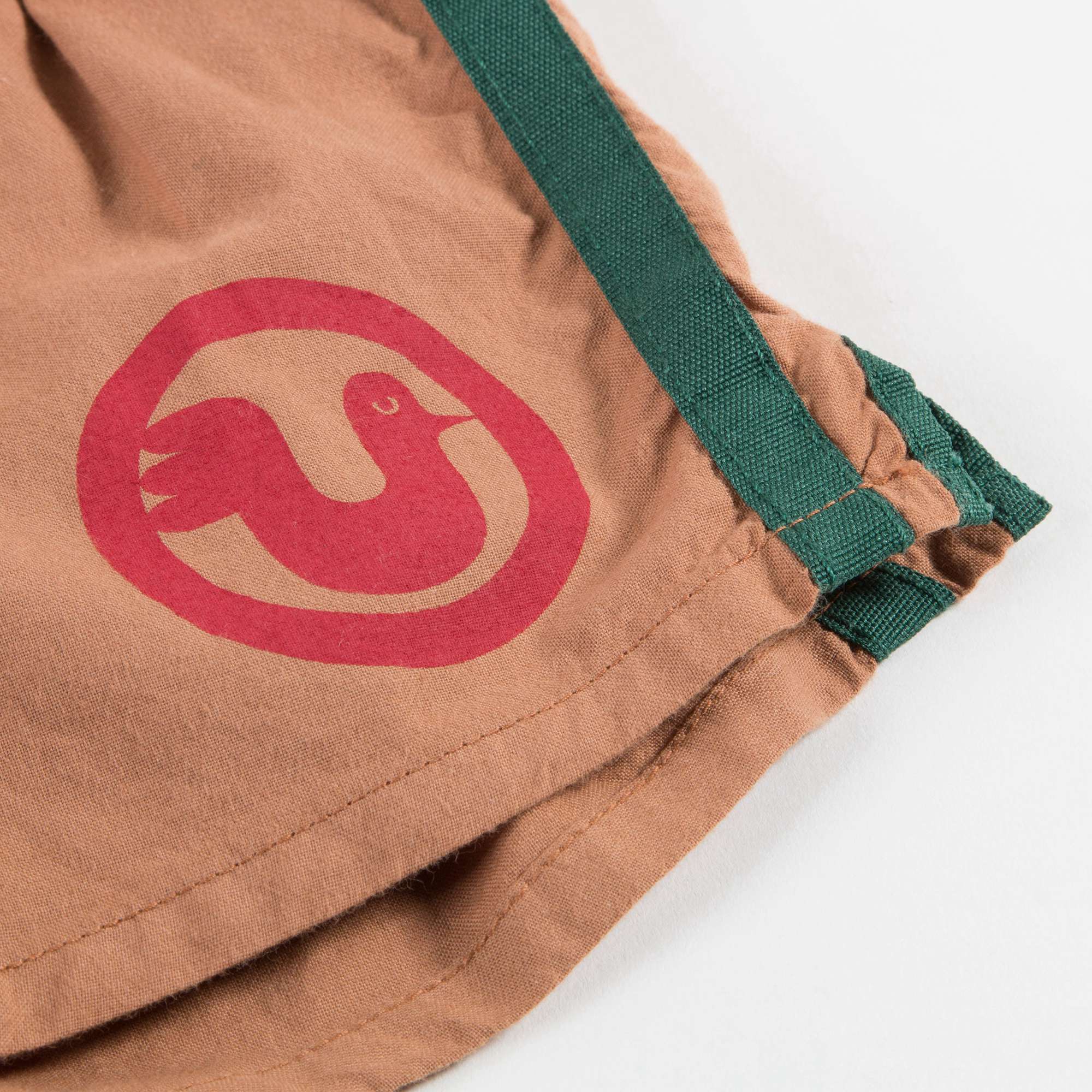 Girls & Boys Brown Bird Cotton Shorts