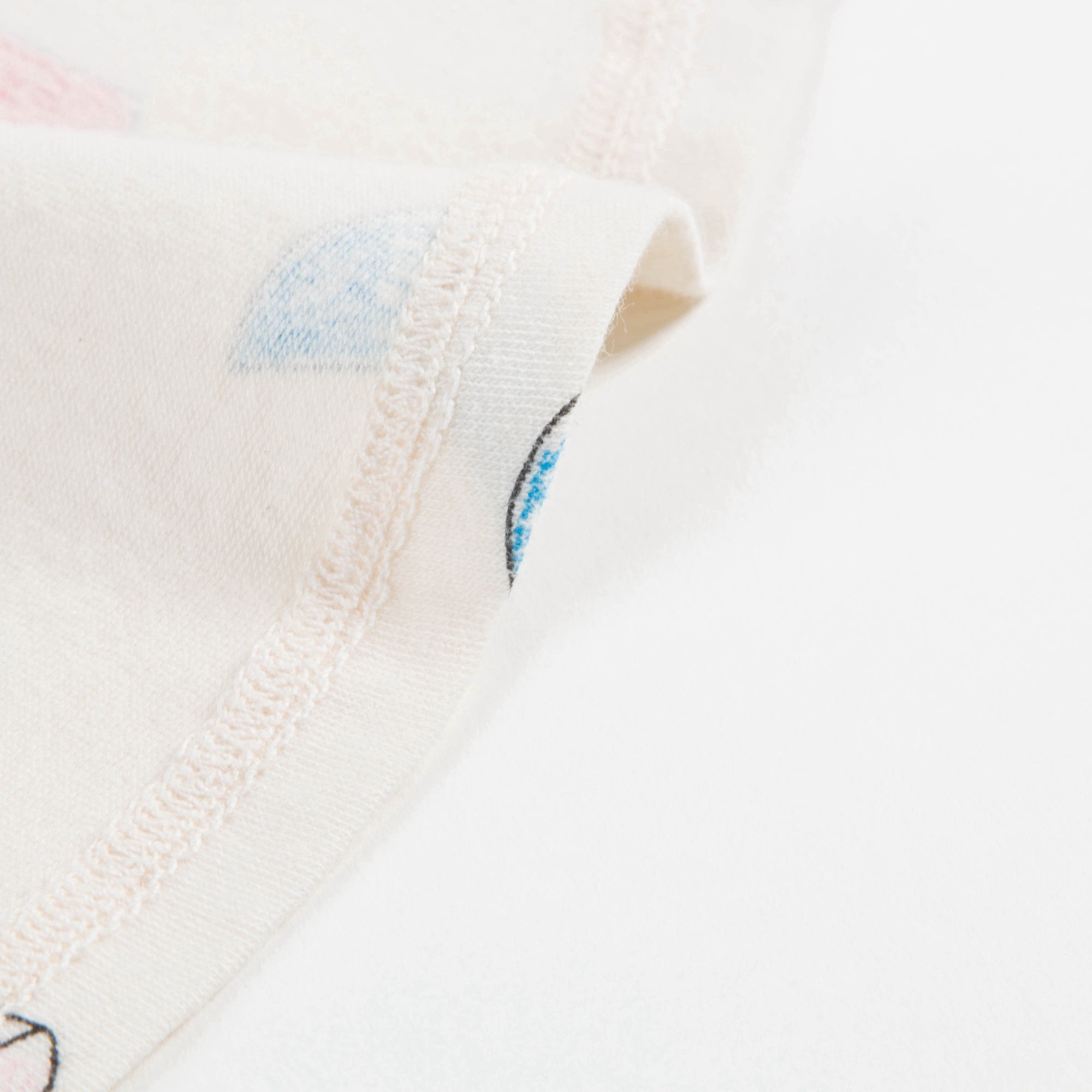 Girls Raw White Glasses Cotton Skirt