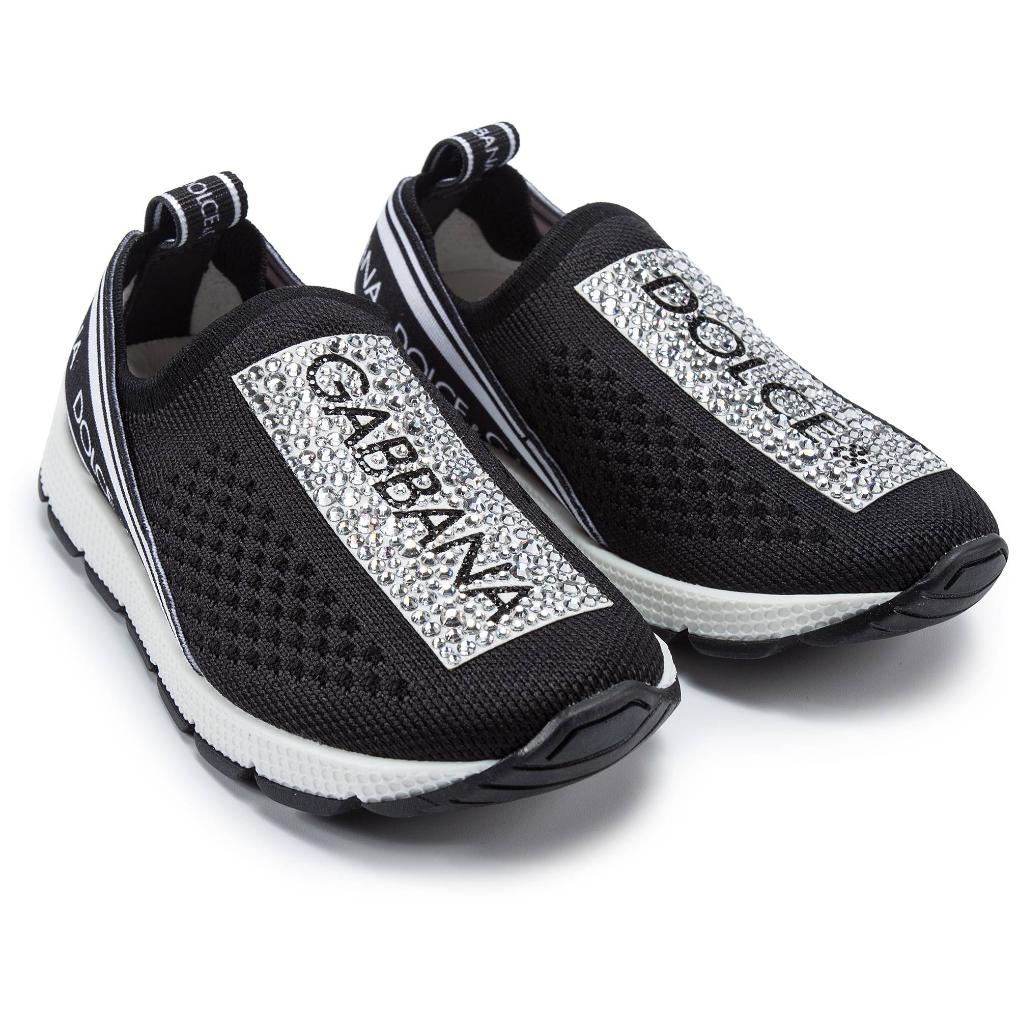 Girls Black Logo Shoes