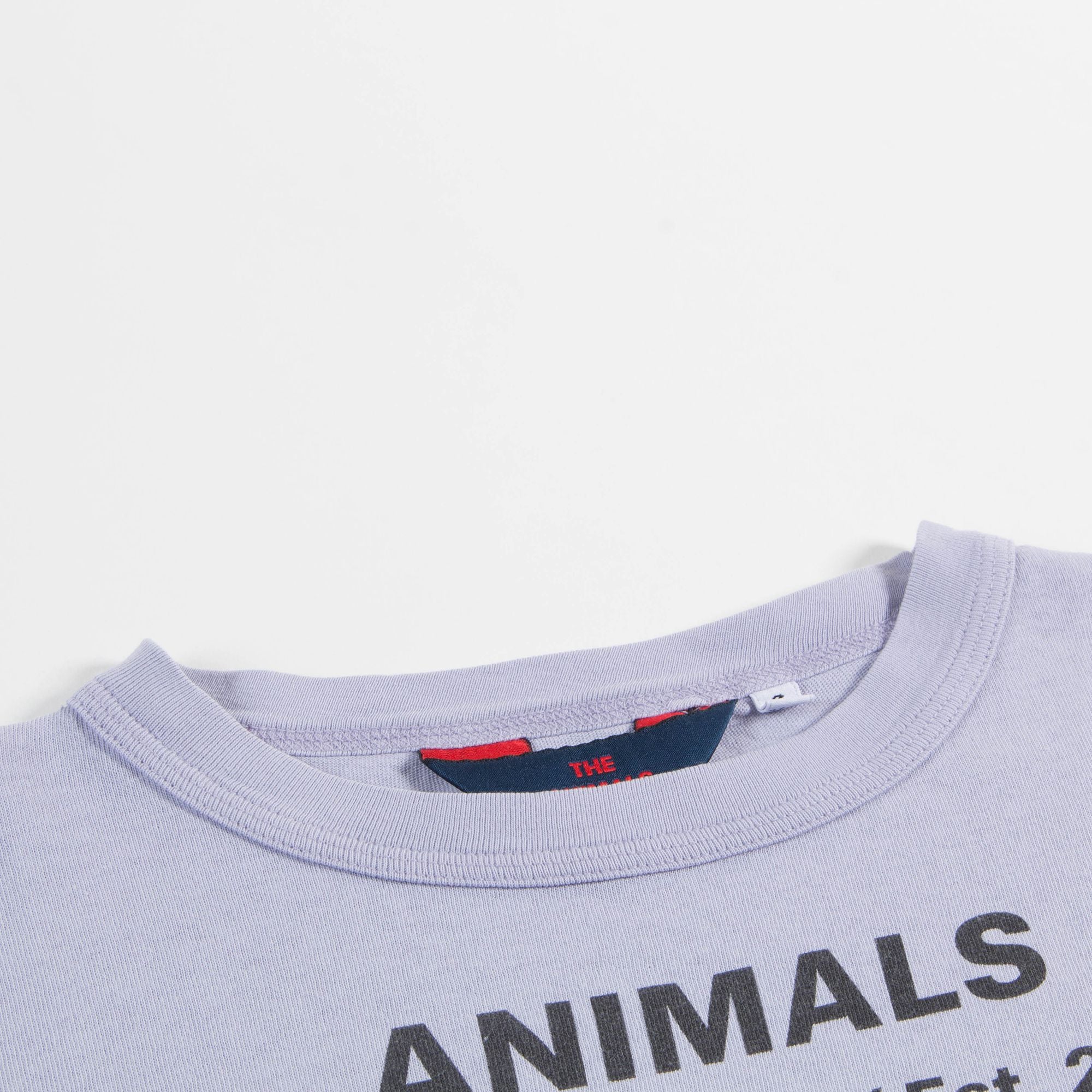 Girls Lavand Peach Cotton T-shirt