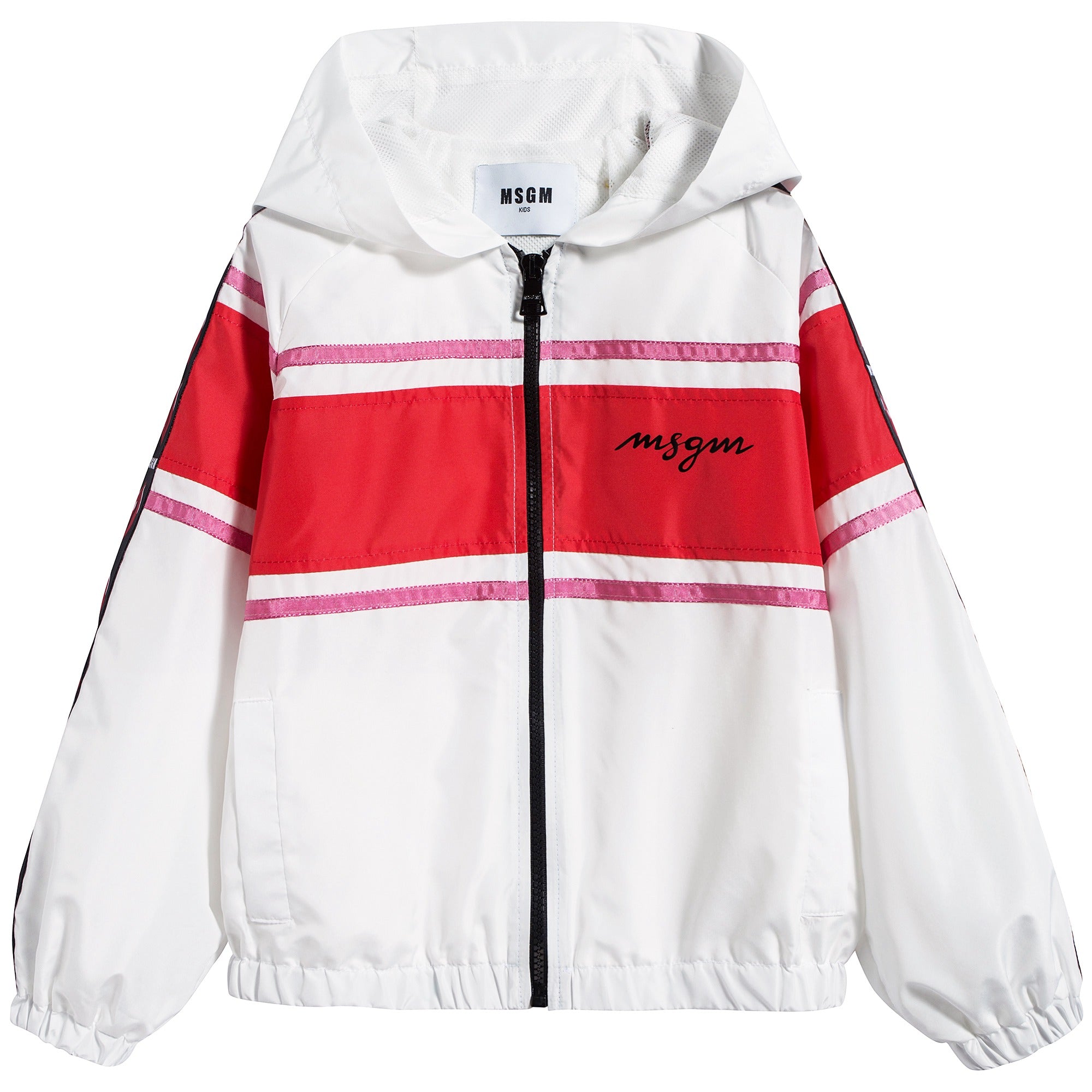 Girls White & Peach Jacket