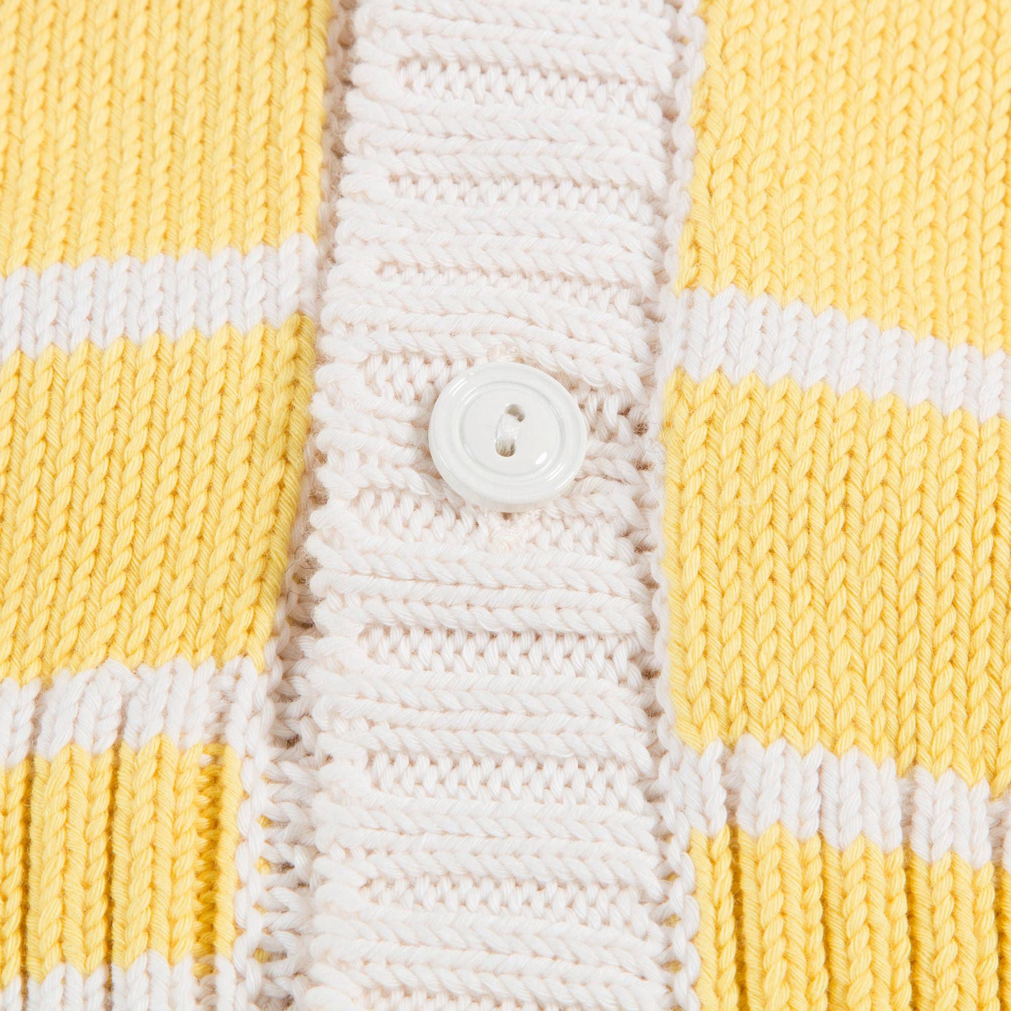 Girls Yellow University Cotton Cardigan