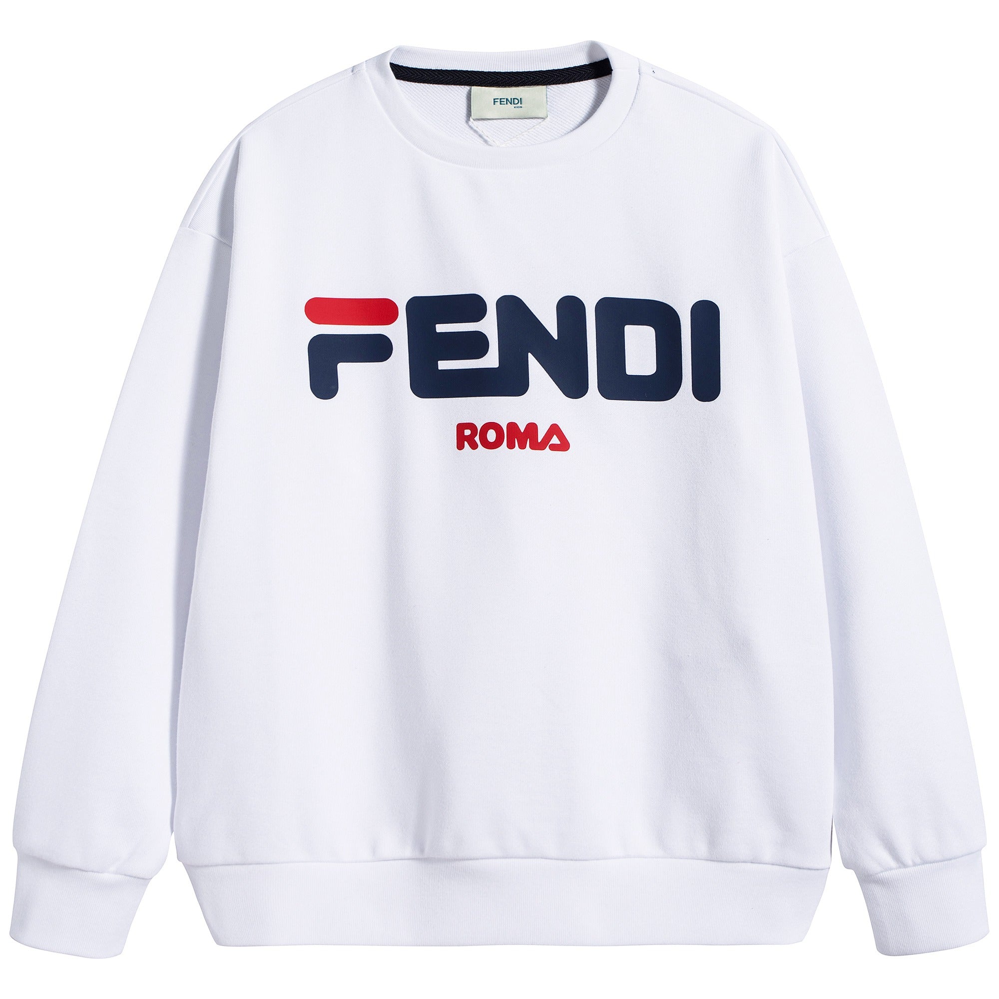 Boys & Girls White Cotton Sweater