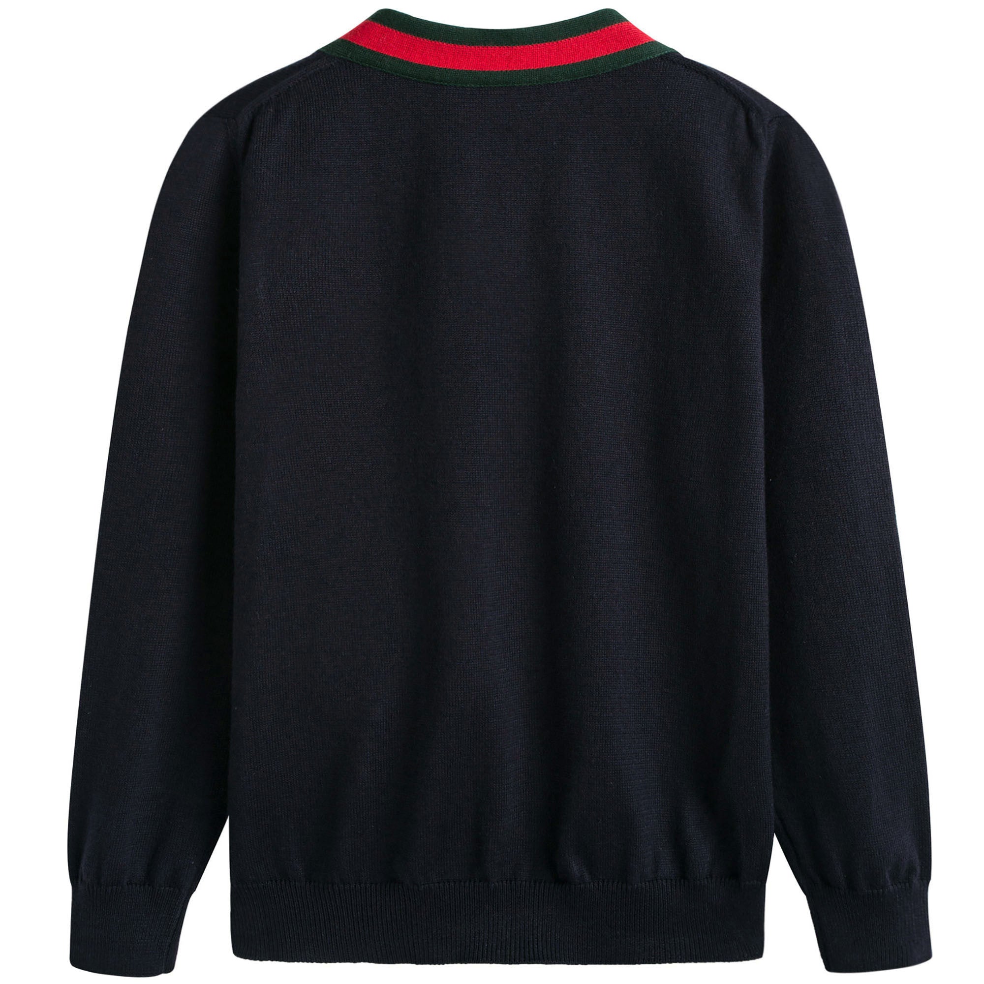 Boys Navy Blue Knitted Cardigan