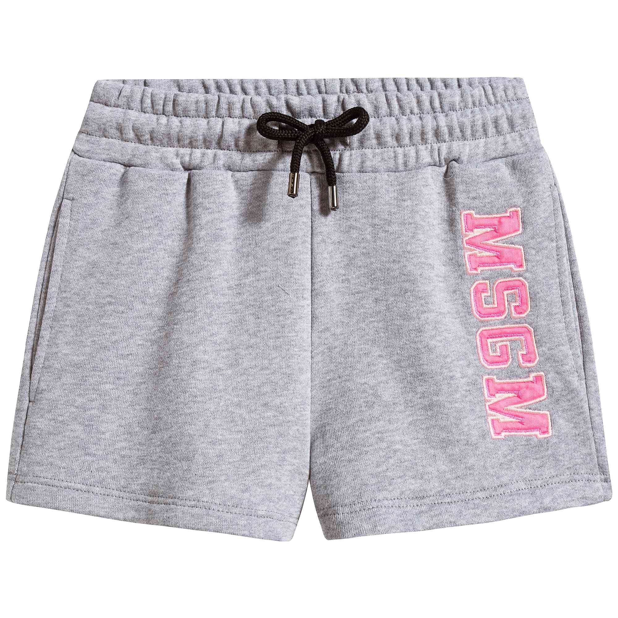Girls Grey Cotton Shorts
