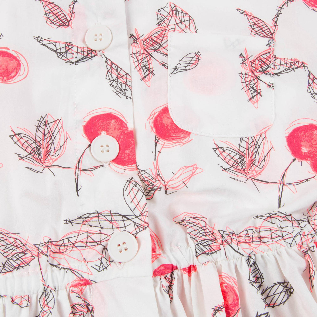 Robe fillette imprimé cerises