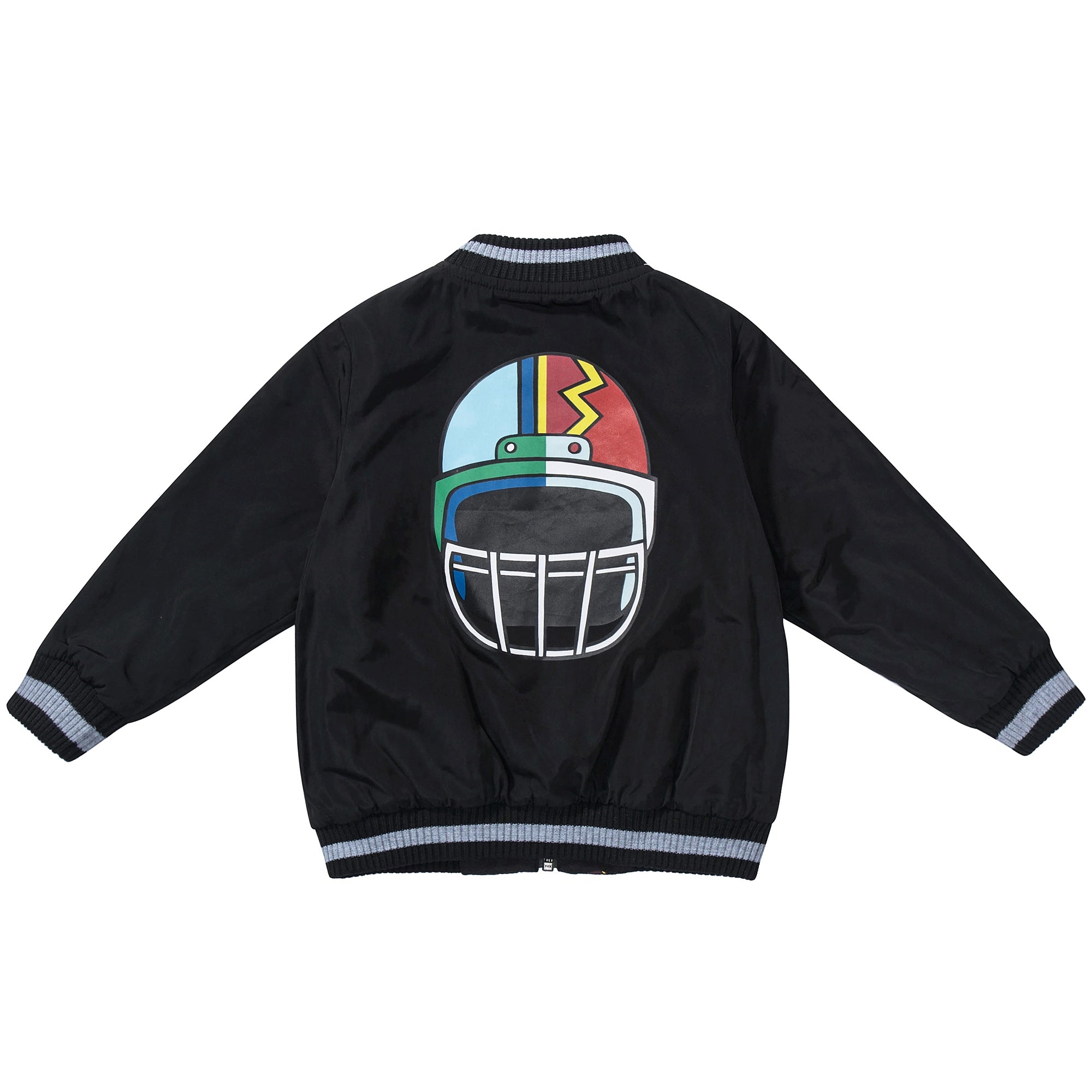 Boys Black Helmet Reversibie Jacket