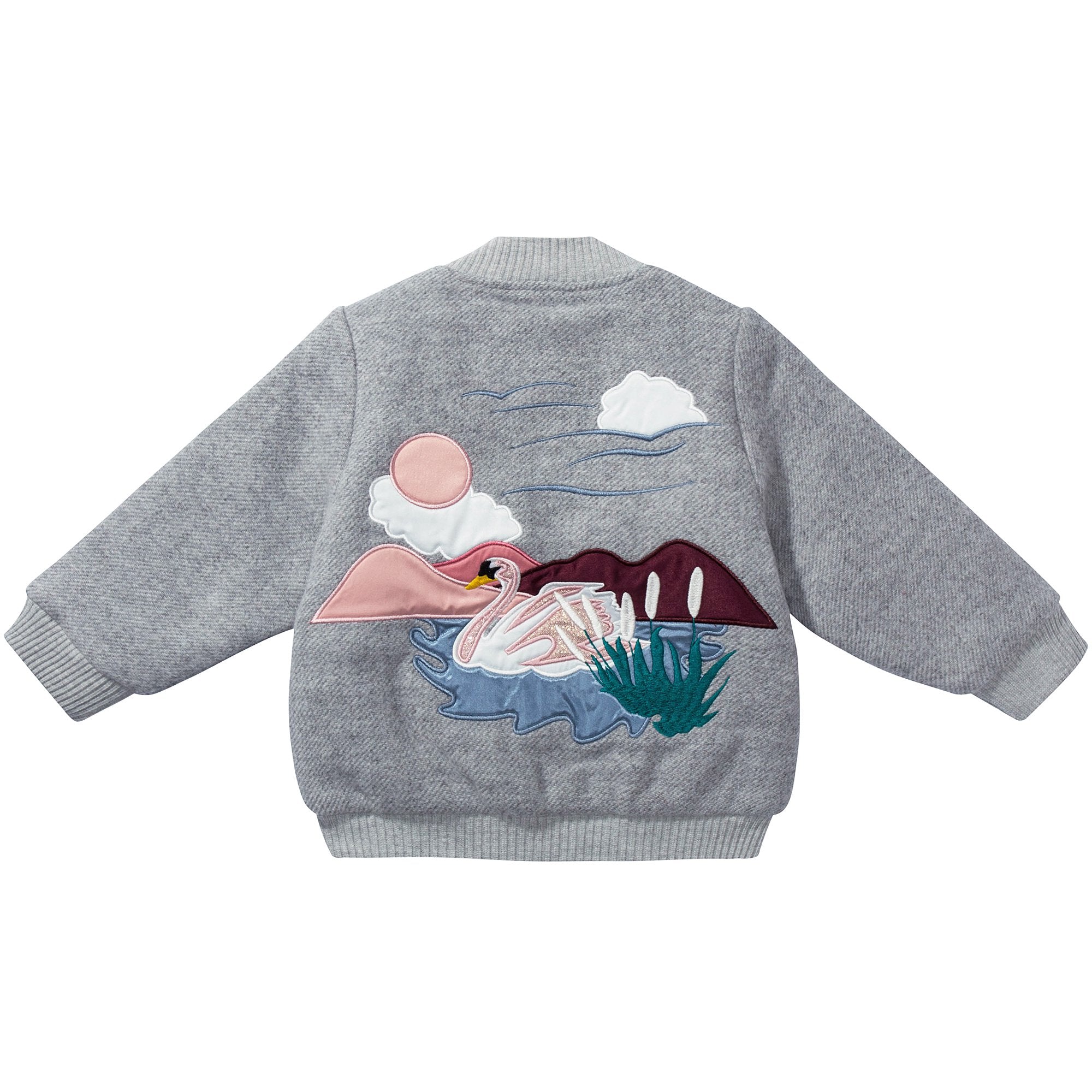 Girls Grey Outerwear Jacket
