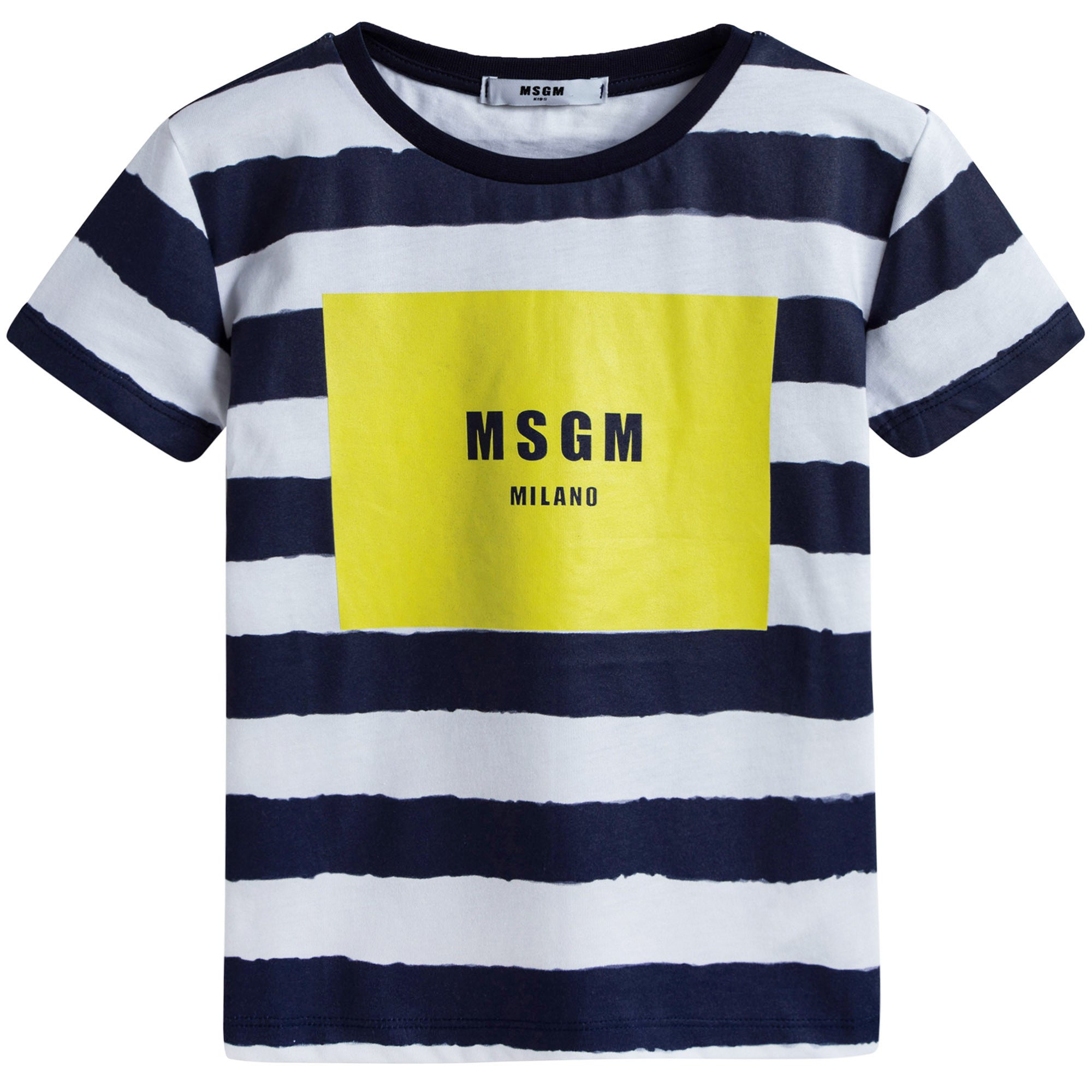 Boys Blue & White Striped T-shirt