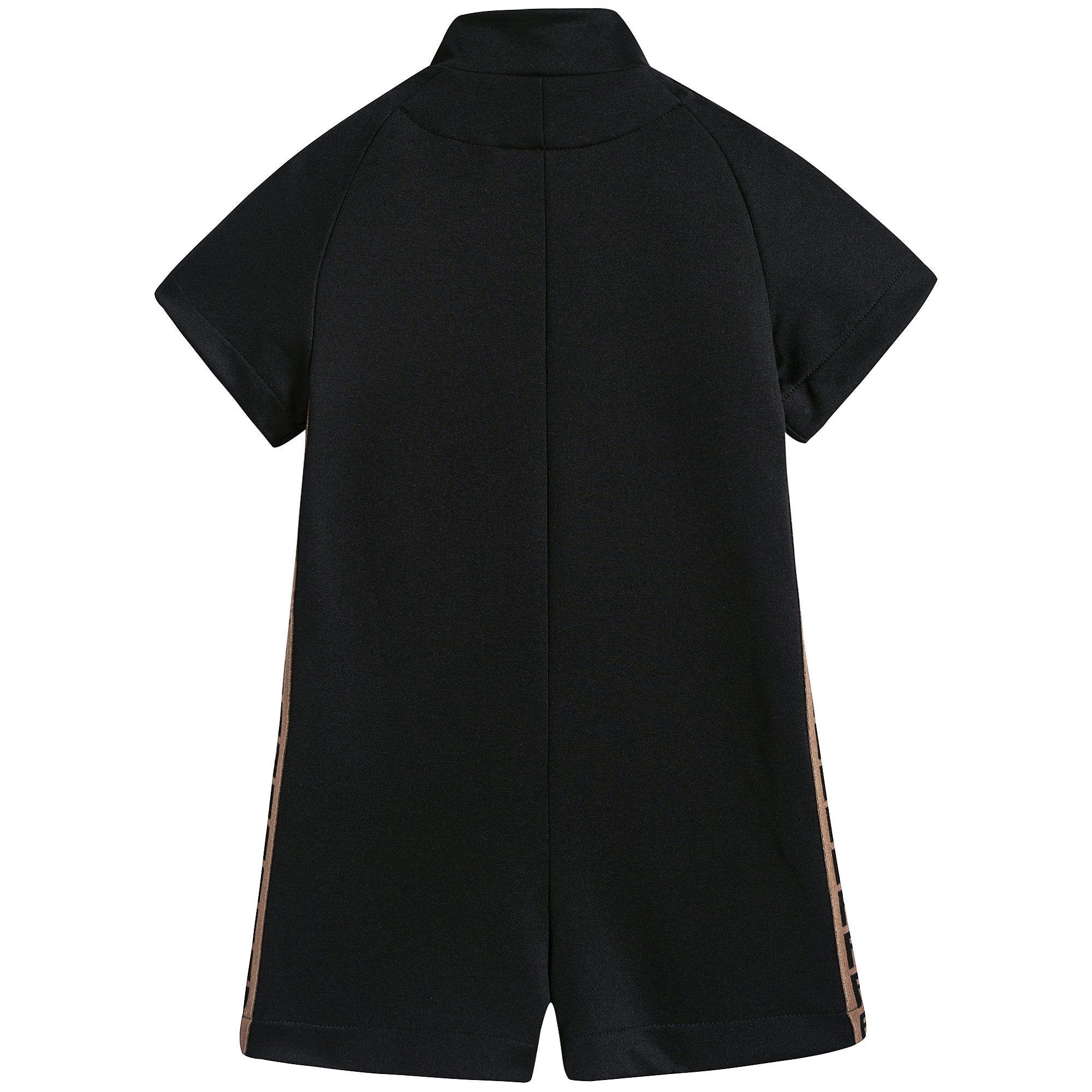 Boys & Girls Black "FF" Logo Jumpsuit