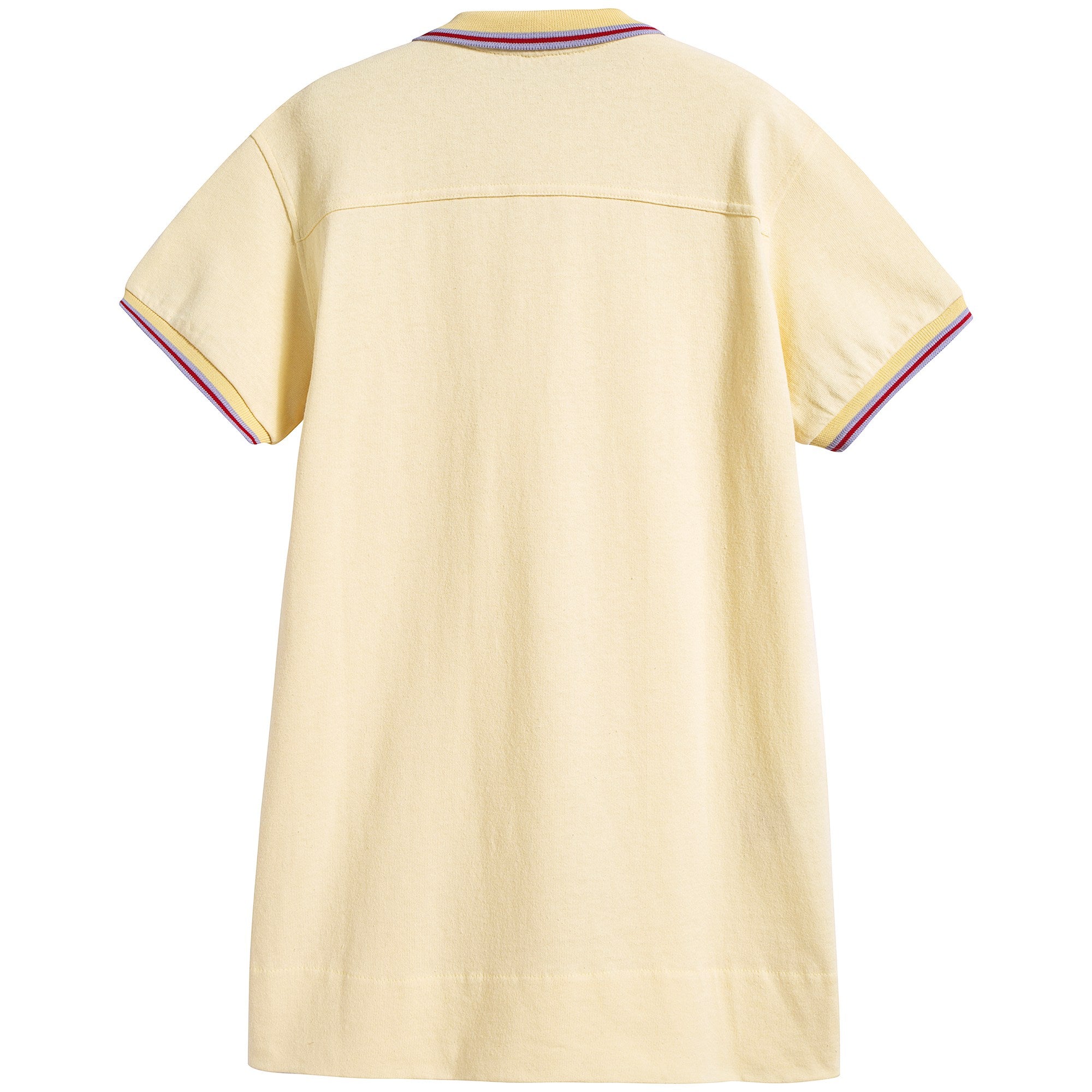 Girls Faded Yellow Cotton Dress