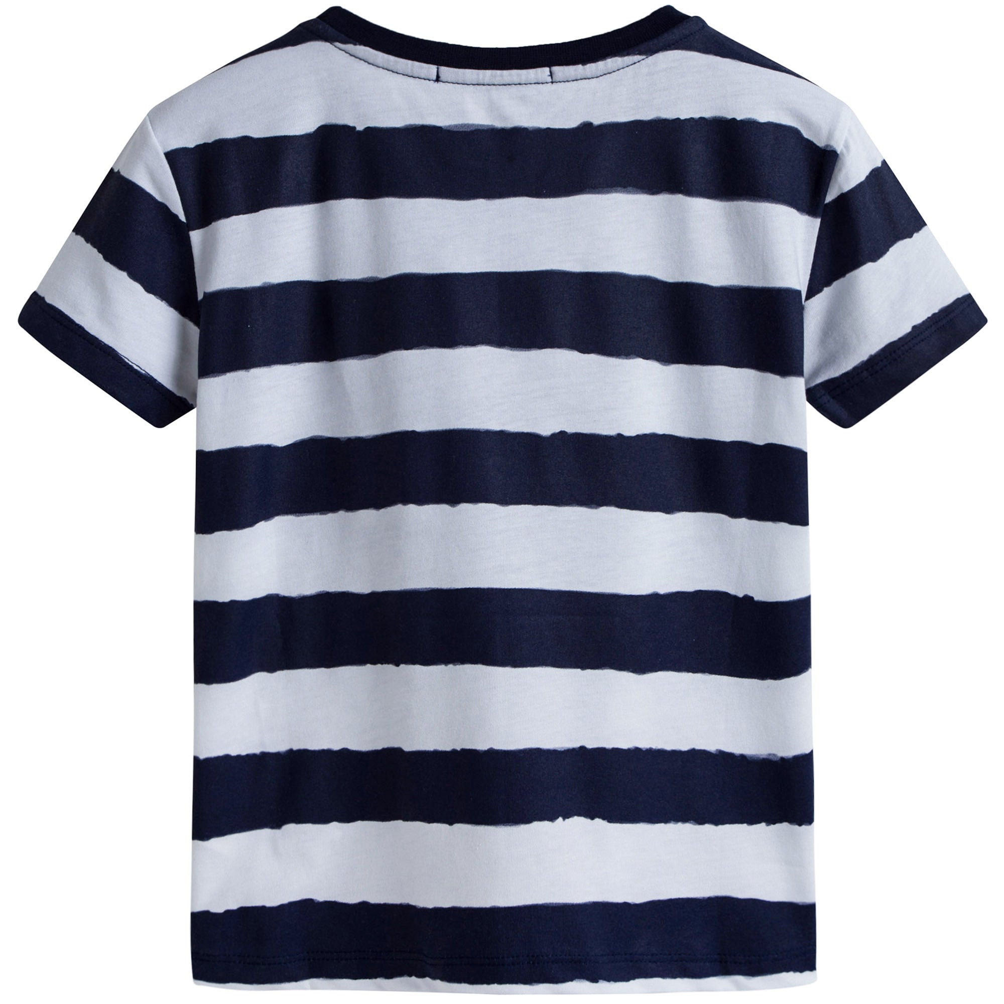 Boys Blue & White Striped T-shirt